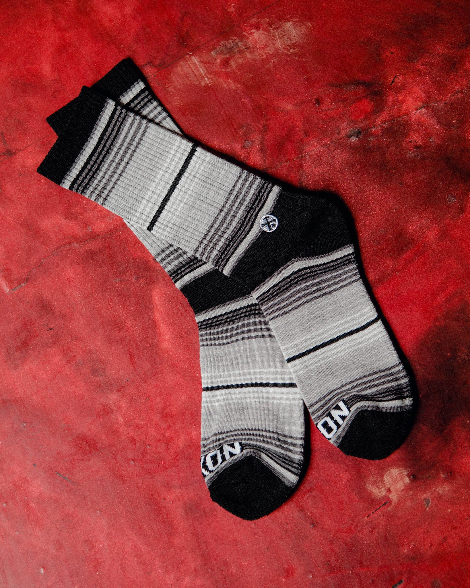 Serape Premium Crew Socks - Black & Gray