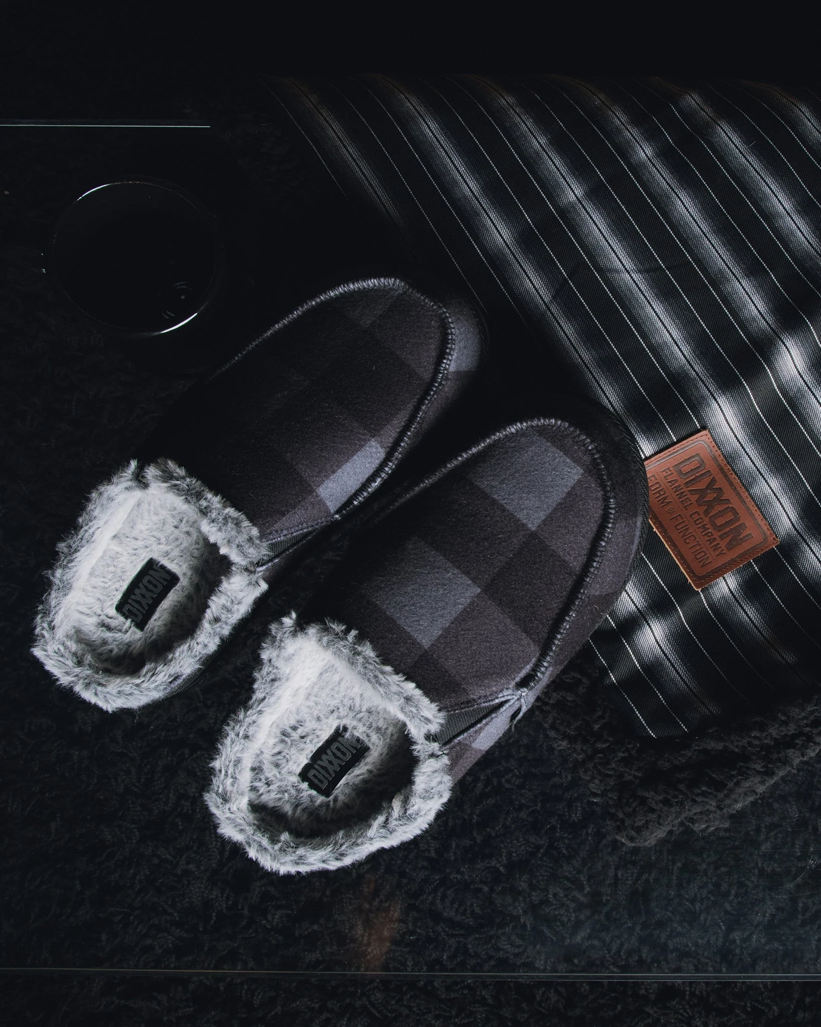 Black Serape Flannel Sherpa Blanket