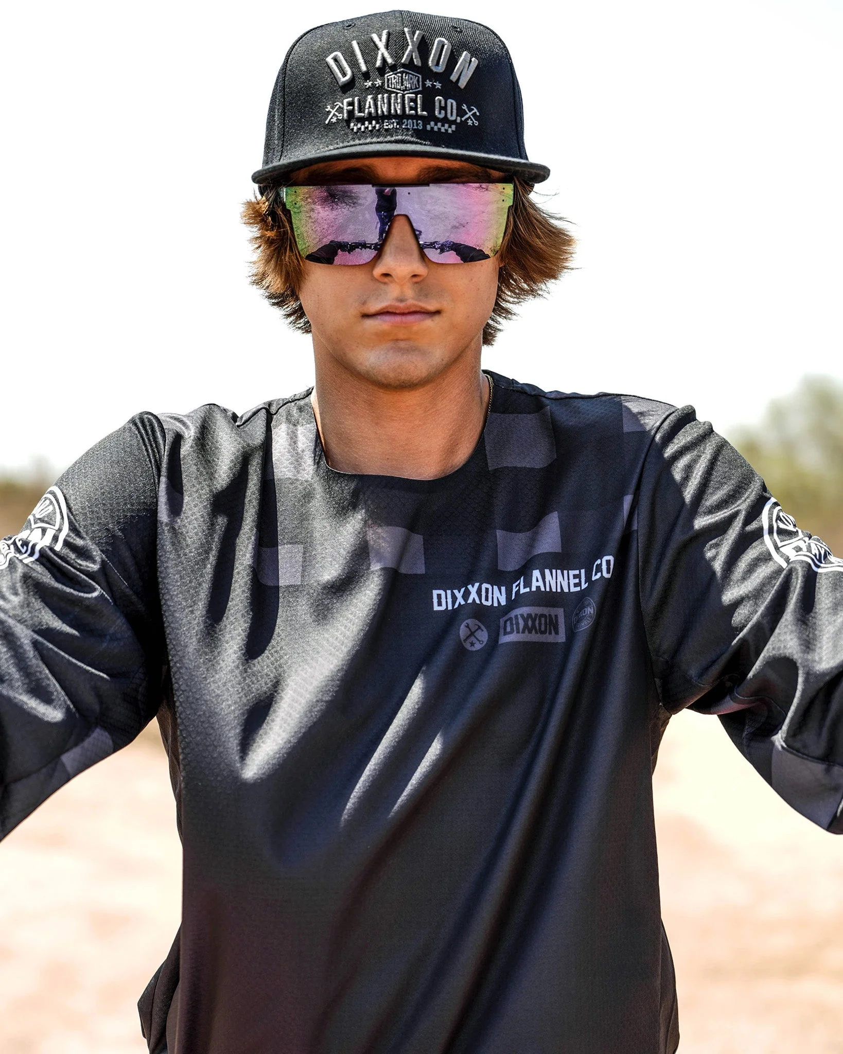 Icon Offroad / MX Jersey - Black & Gray