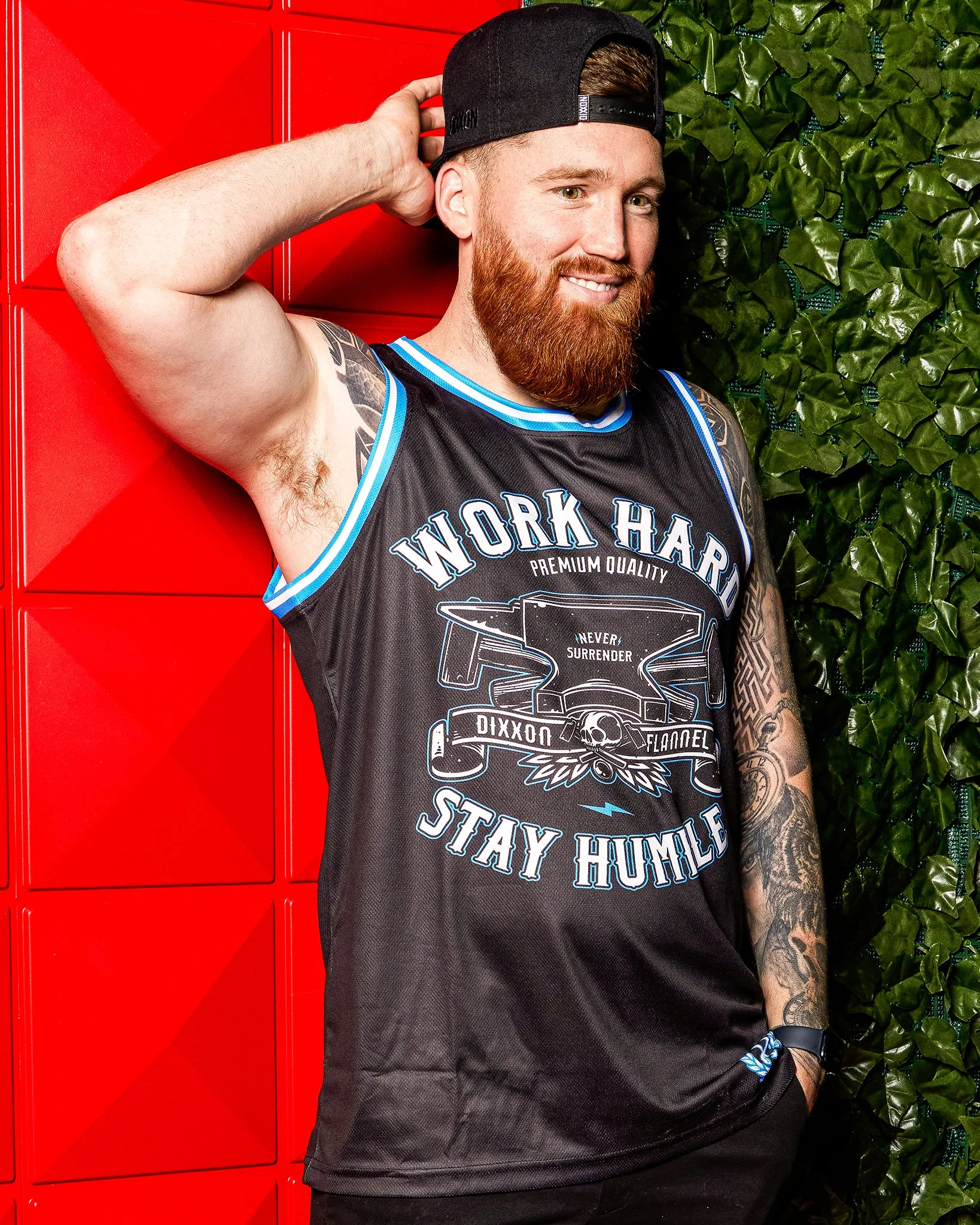 Never Surrender Jersey - Black, Blue, & White