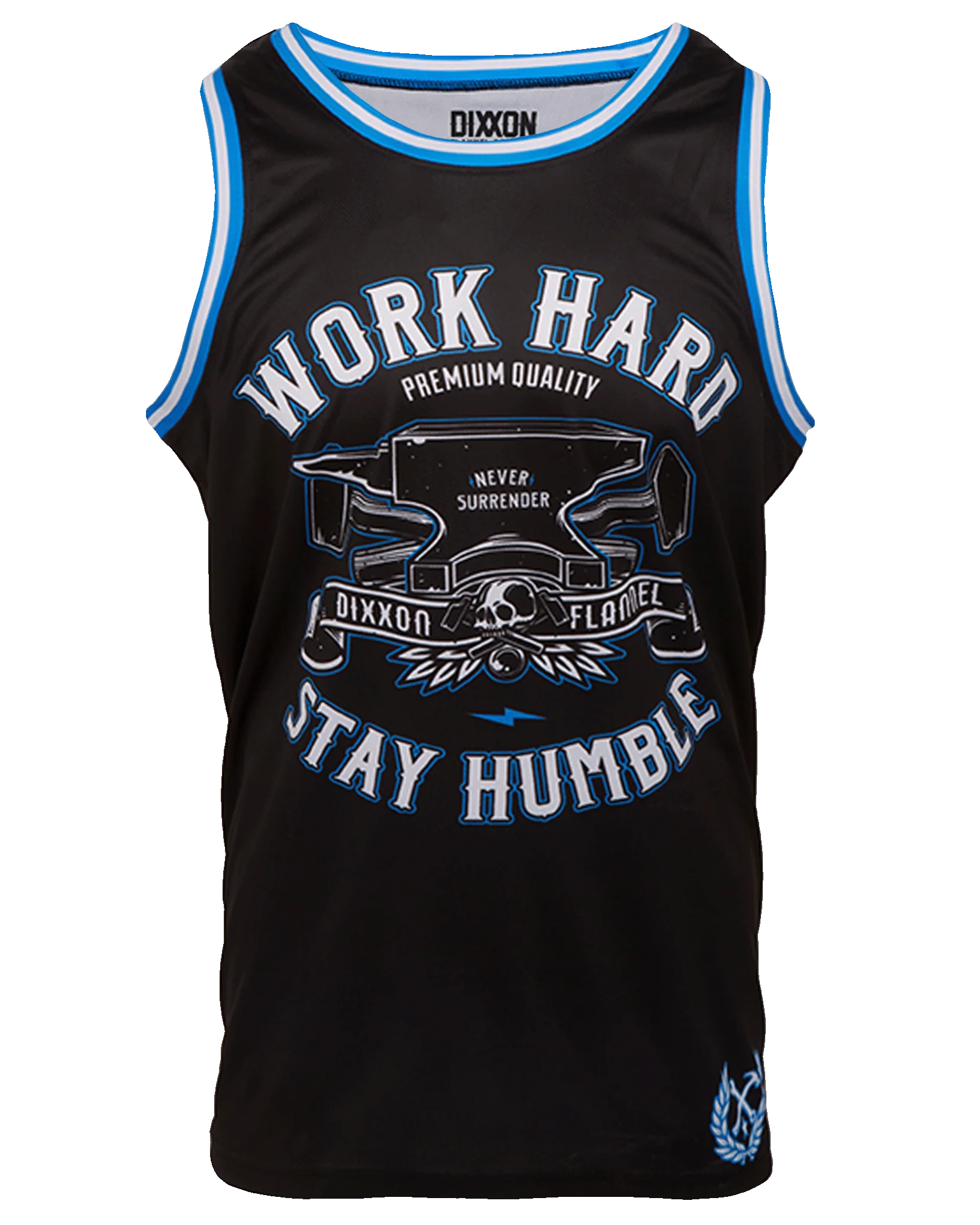 Never Surrender Jersey - Black, Blue, & White