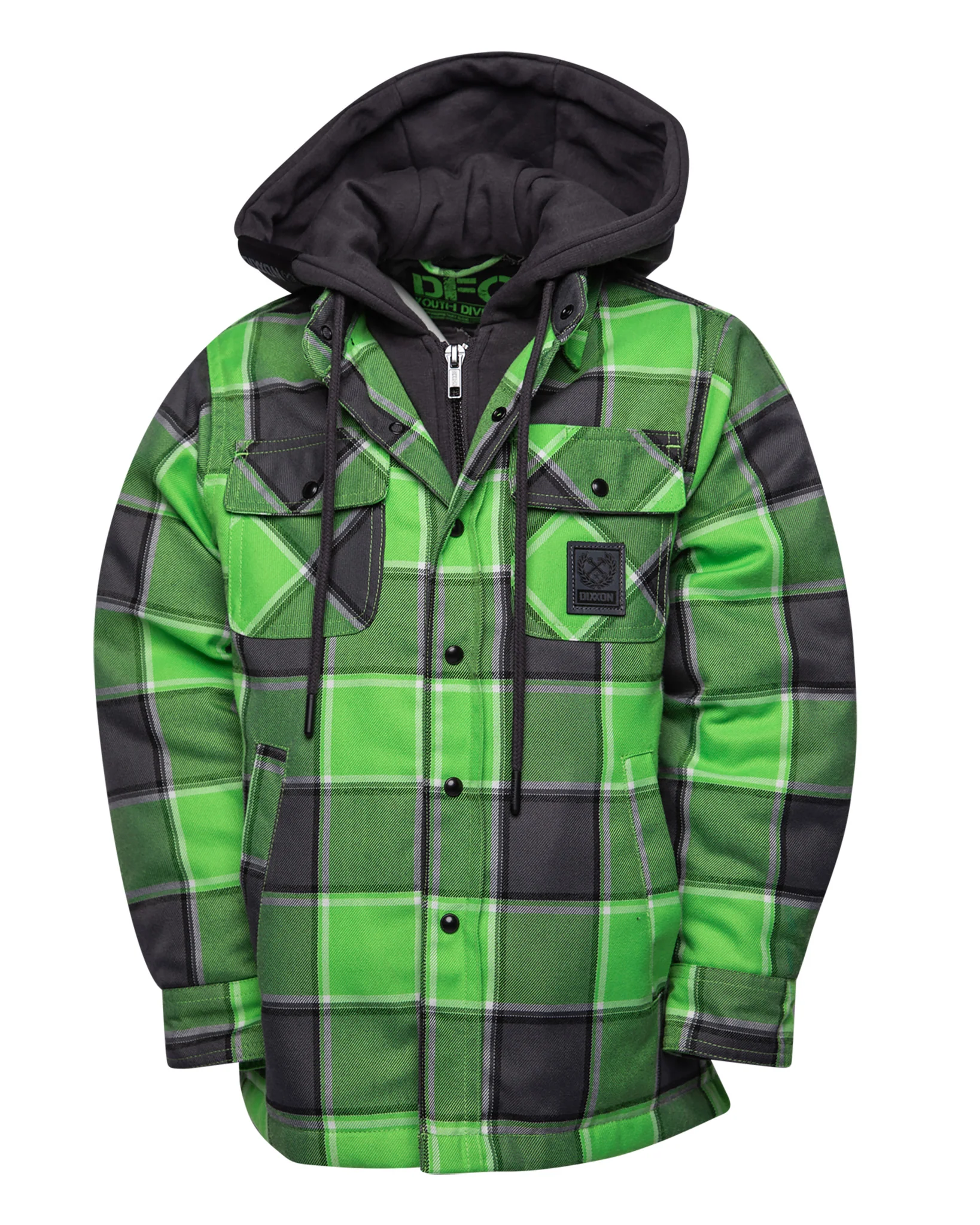 Youth Springfield Hooded Flannel Jacket
