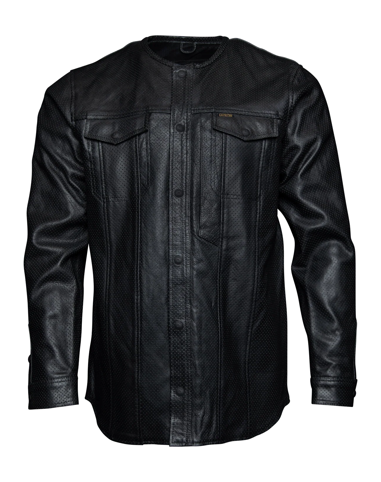 Reno Perforated Leather Shirt