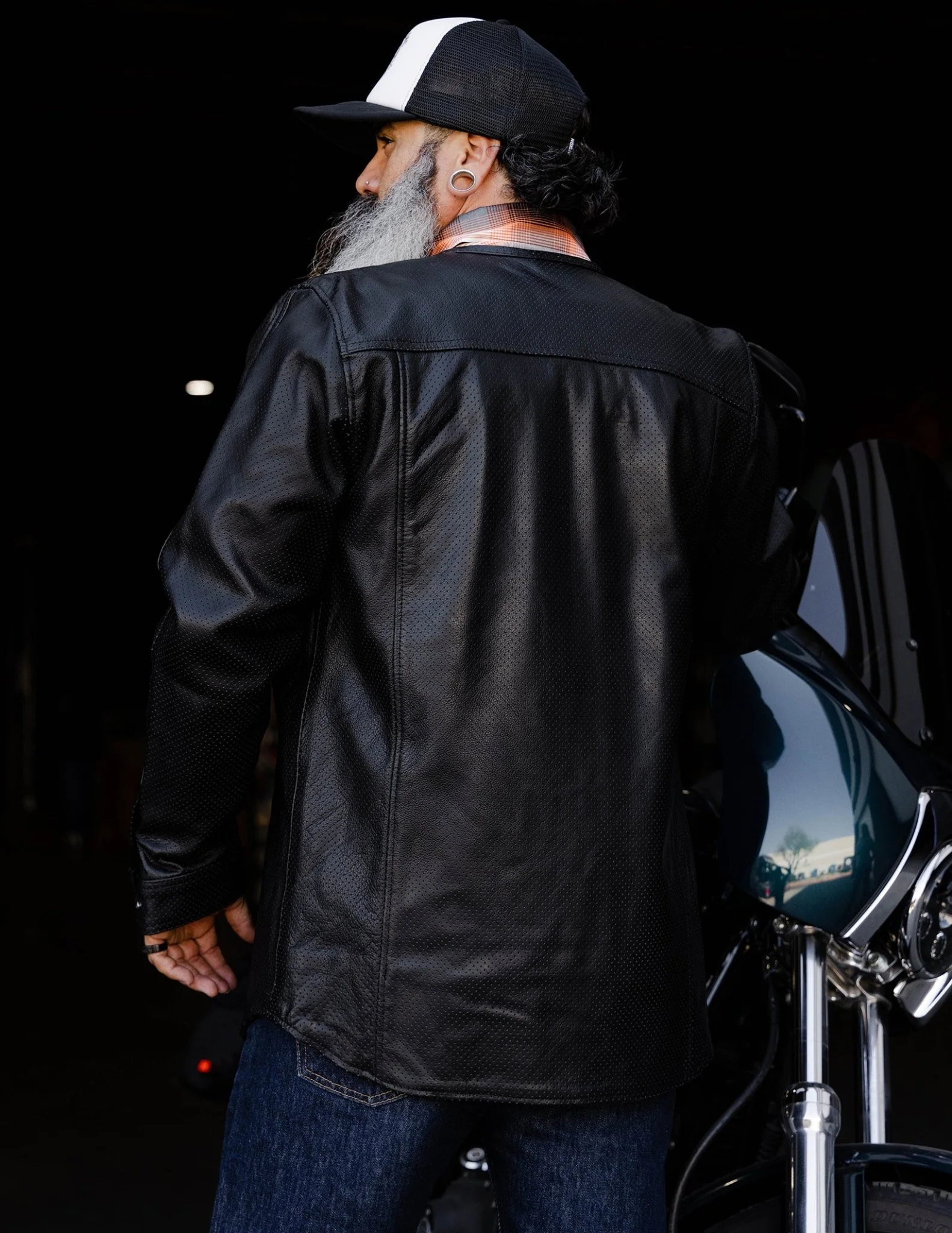 Reno Perforated Leather Shirt 3 Reno Perforated Leather Shirt