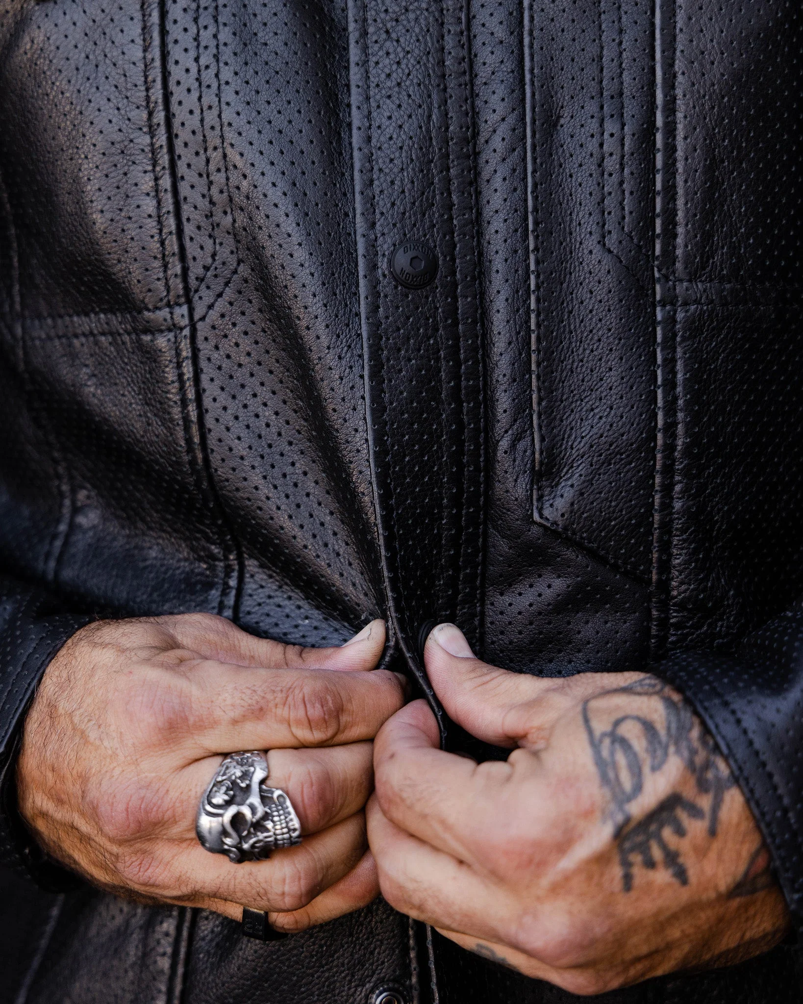 Reno Perforated Leather Shirt 6 Reno Perforated Leather Shirt