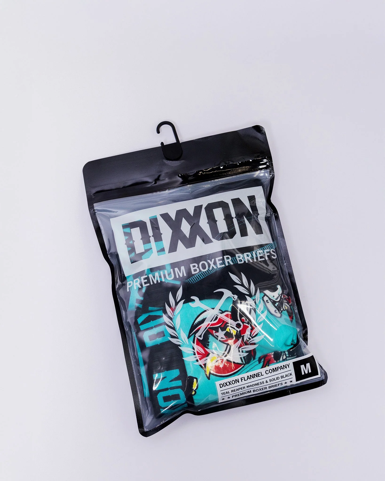 Reaper Madness Cotton Stretch 2pk Boxer Briefs - Tiffany & Black
