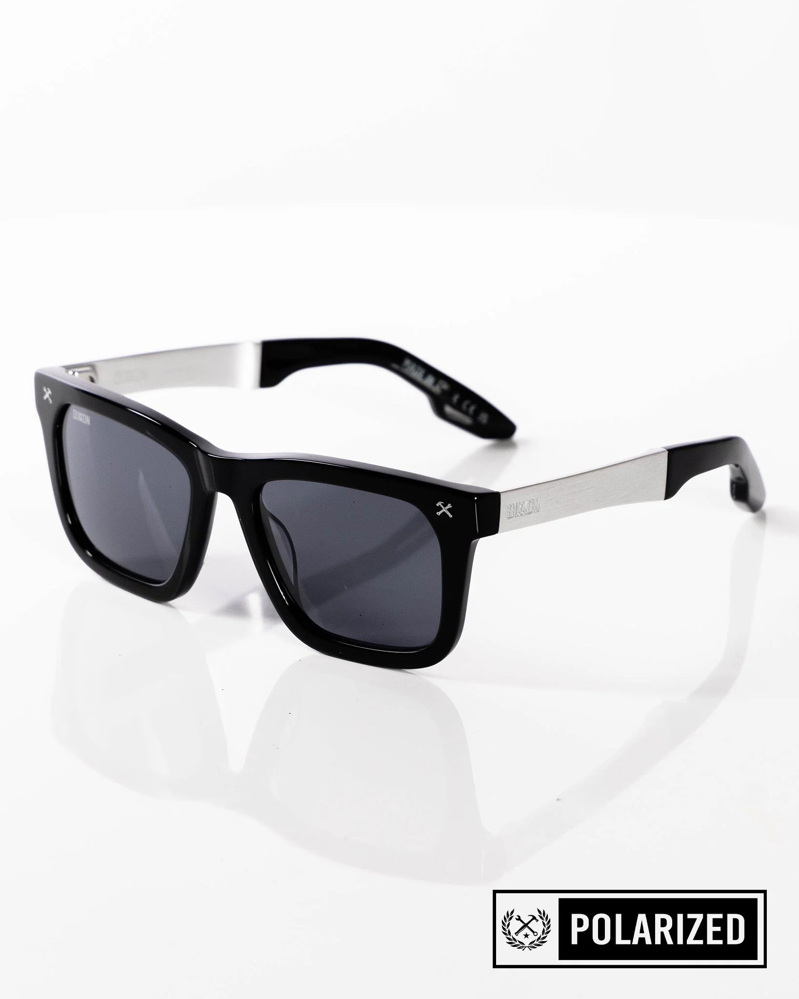 Anvil Metal Sunglasses - Black & Gray Polarized