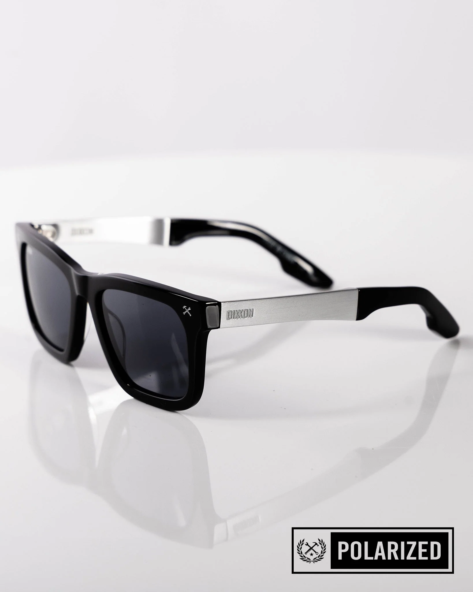 Anvil Metal Sunglasses - Black & Gray Polarized 3 Anvil Metal Sunglasses - Black & Gray Polarized