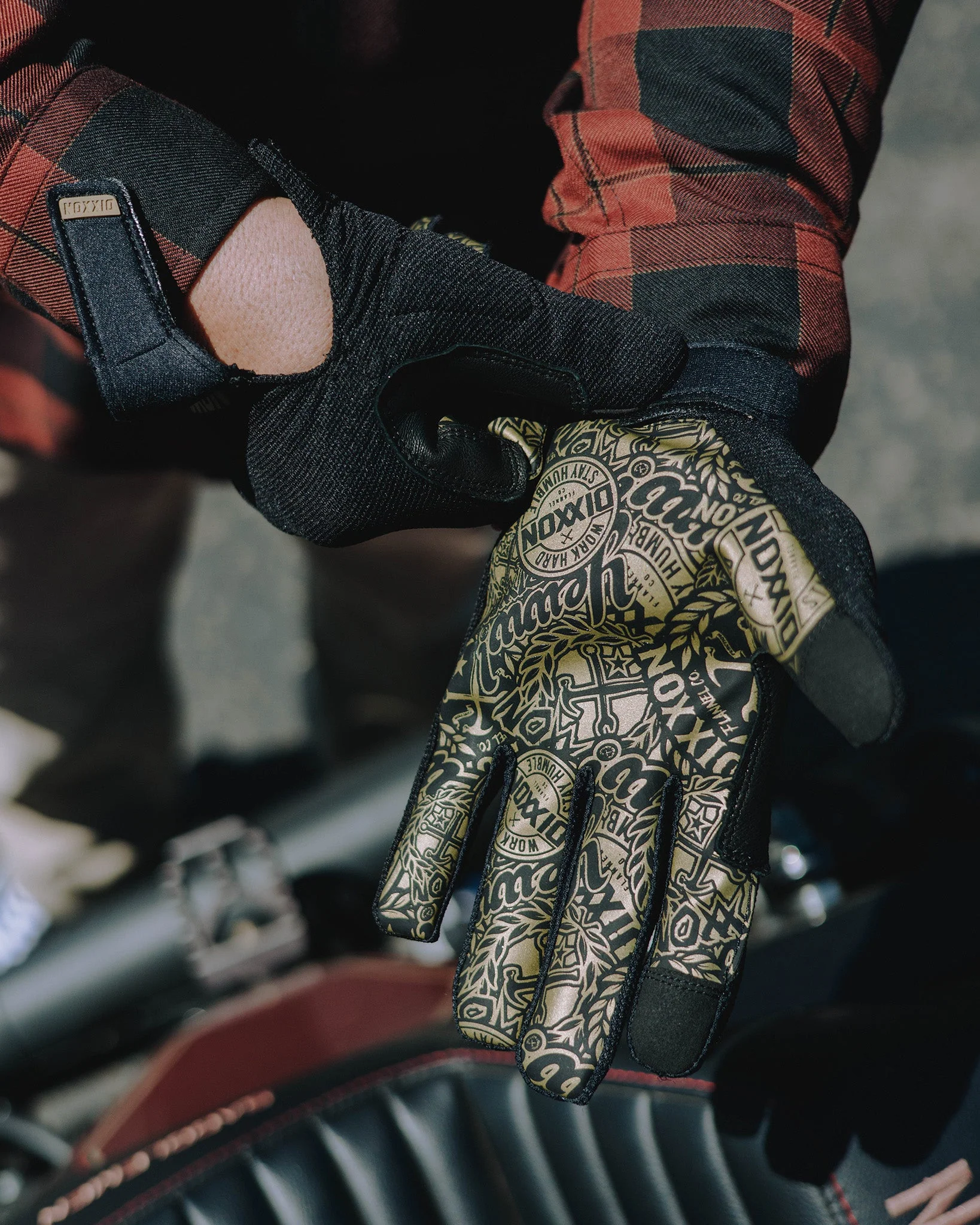 BRAAP Moto Gloves - Gold Yeww! 4 BRAAP Moto Gloves - Gold Yeww!