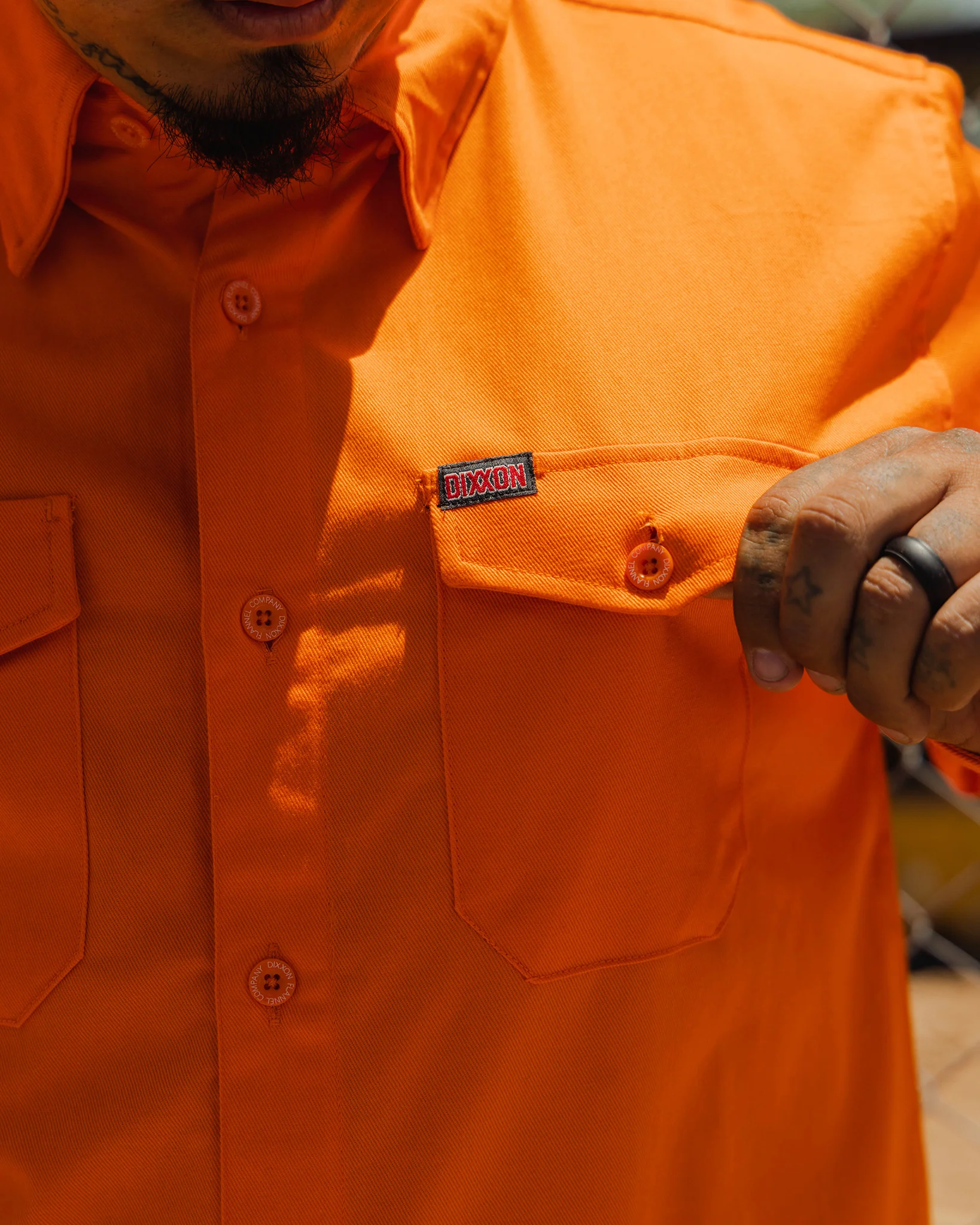WorkForce Hi Vis FR Work Shirt - Orange 5 WorkForce Hi Vis FR Work Shirt - Orange