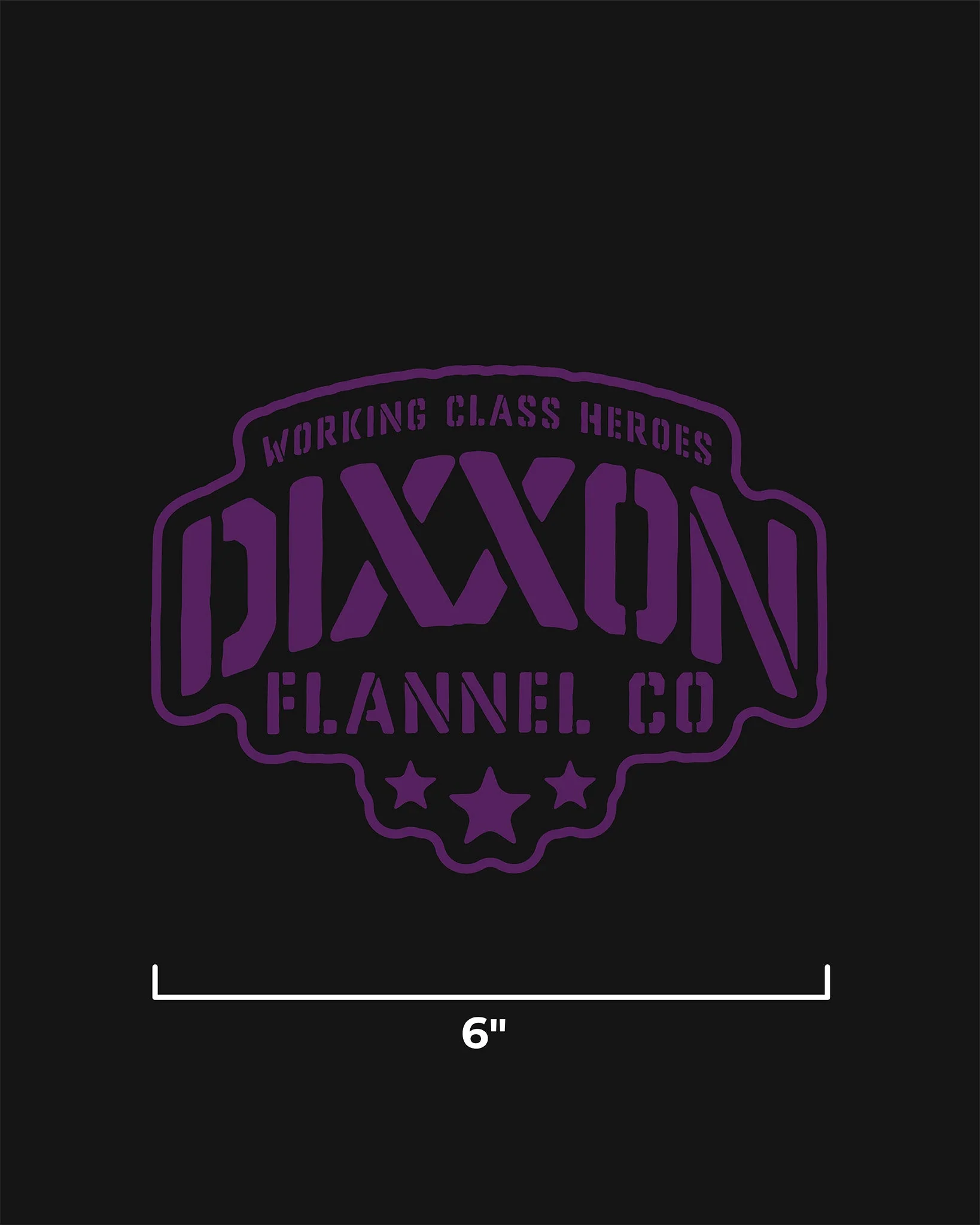 Stencil 6" Die Cut Sticker