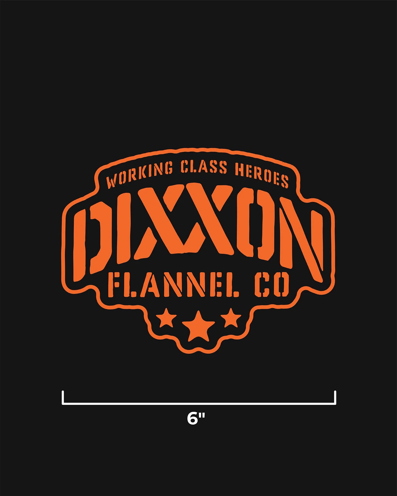 Stencil 6" Die Cut Sticker