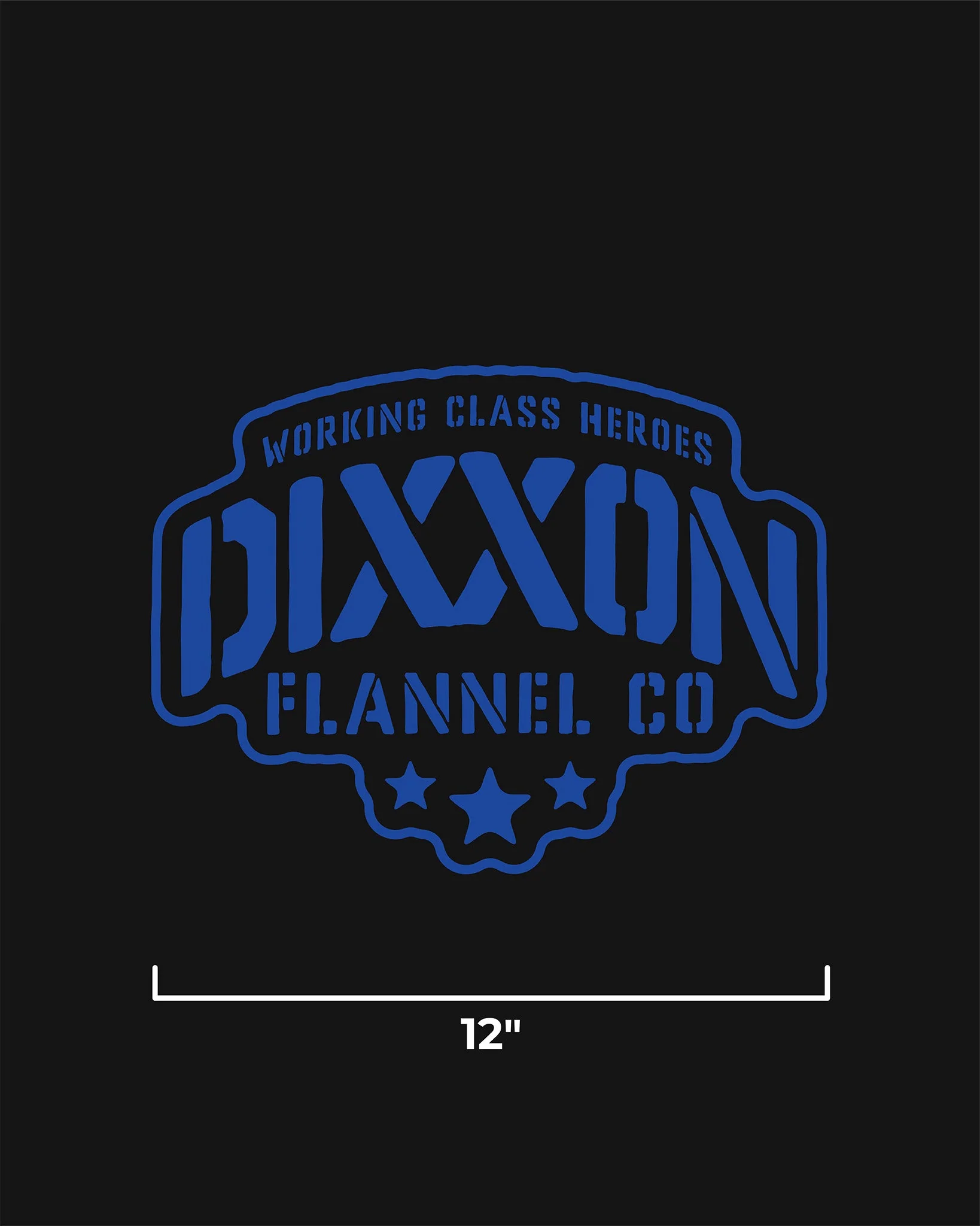 Stencil 12" Die Cut Sticker 5 Stencil 12" Die Cut Sticker