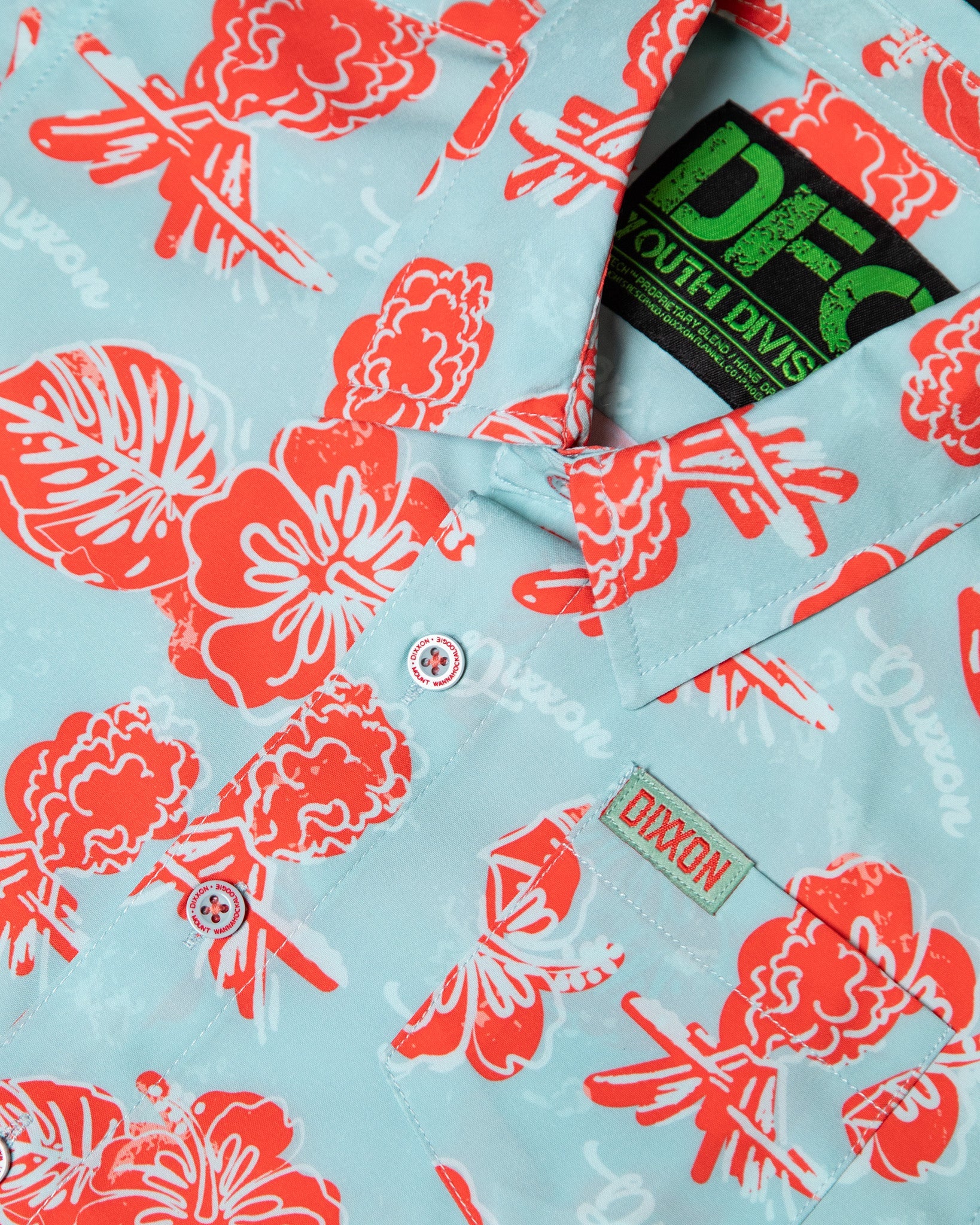 Youth Mount Wannahockaloogie Party Shirt - Blue & Red