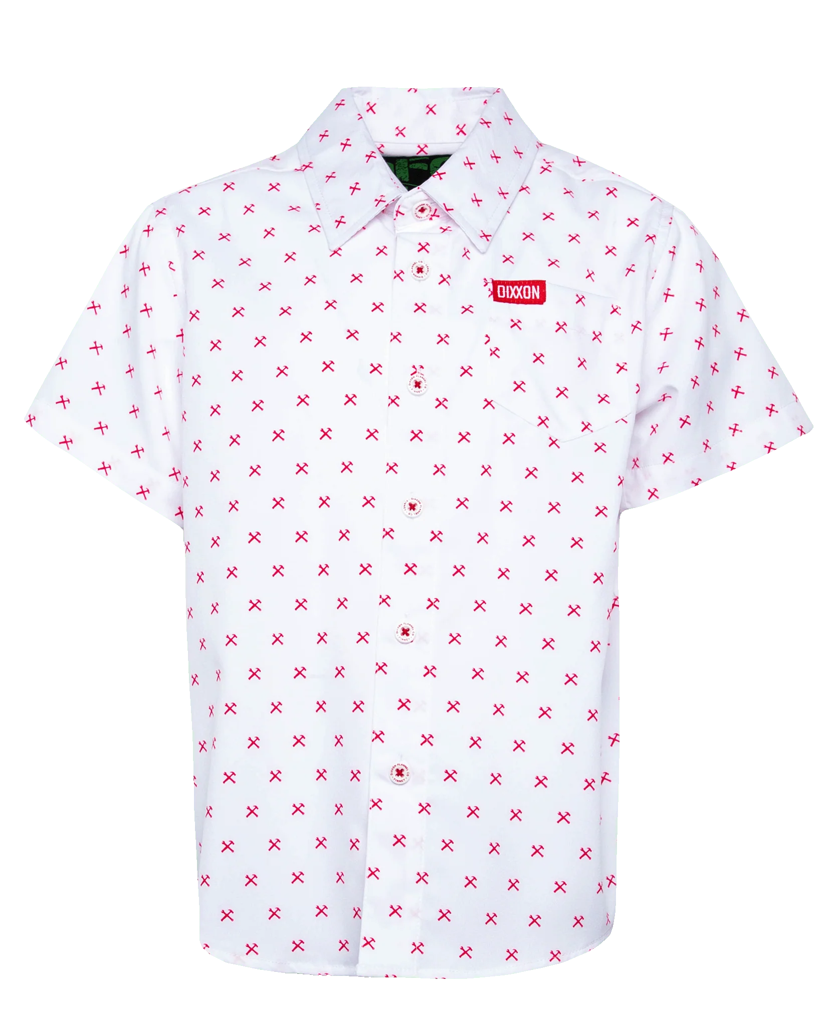 Youth Red Finney Party Shirt - White