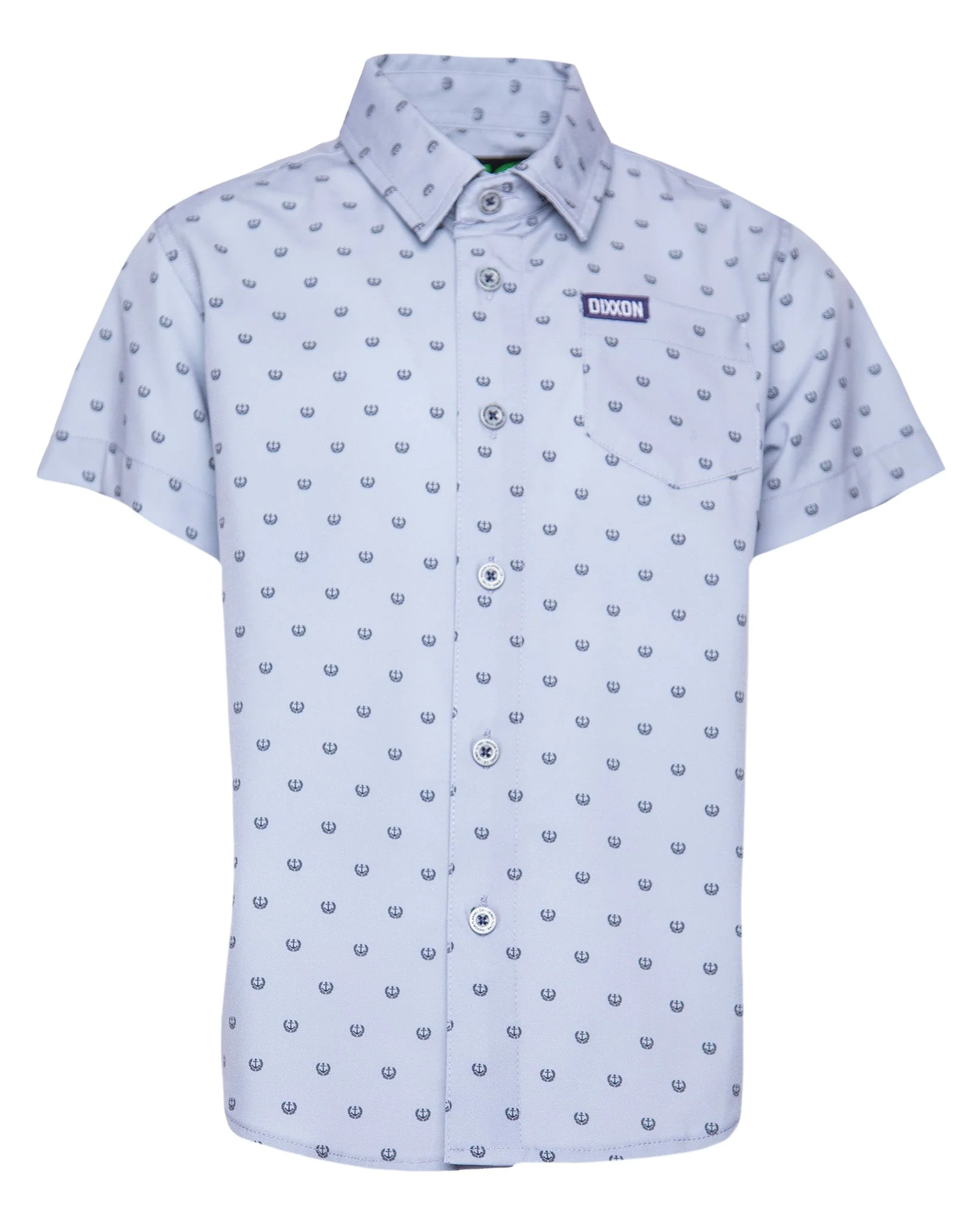 Youth Salty Crest Party Shirt - Black & Gray