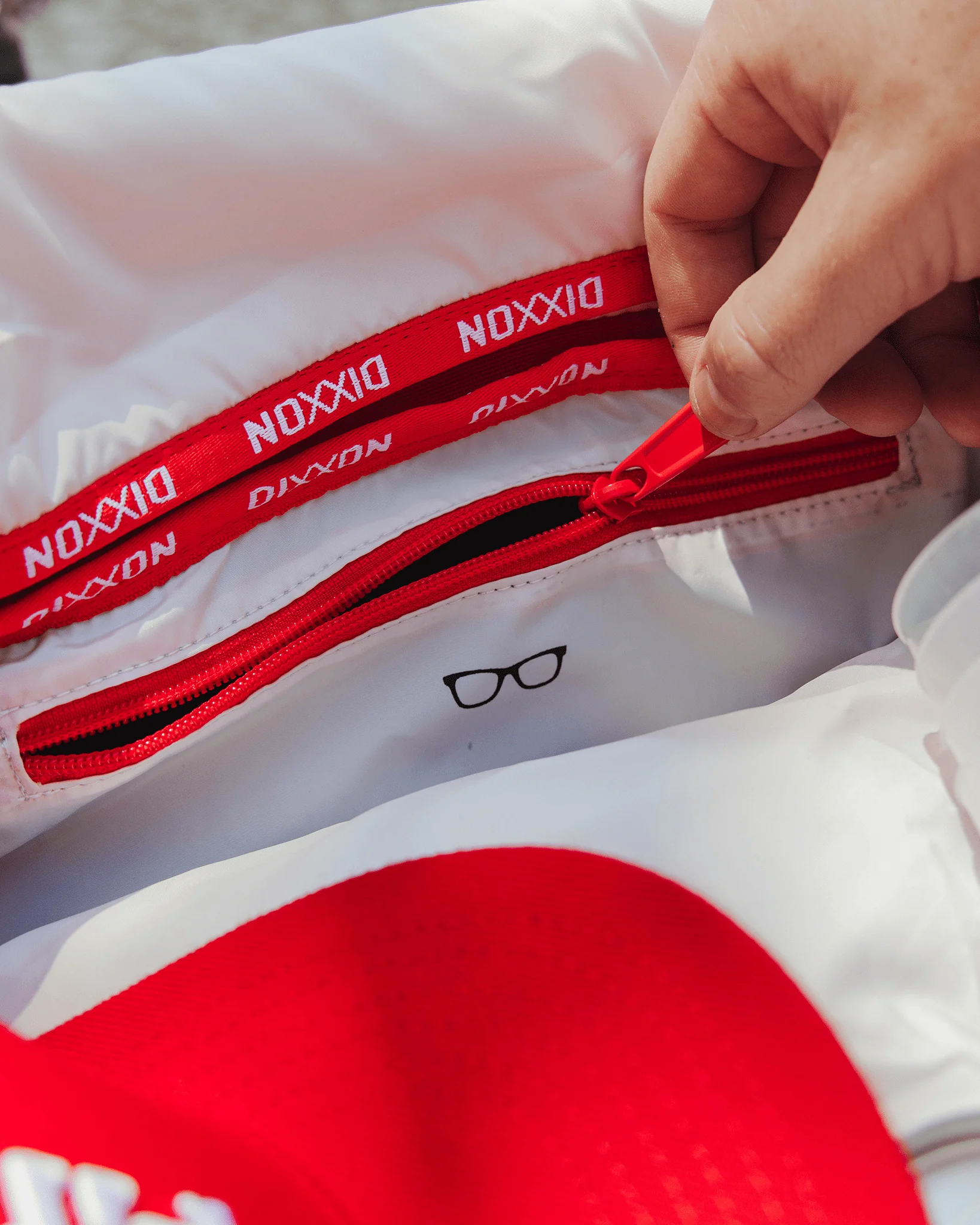 Bougie Duffle Bag - Red & White 3 Bougie Duffle Bag - Red & White