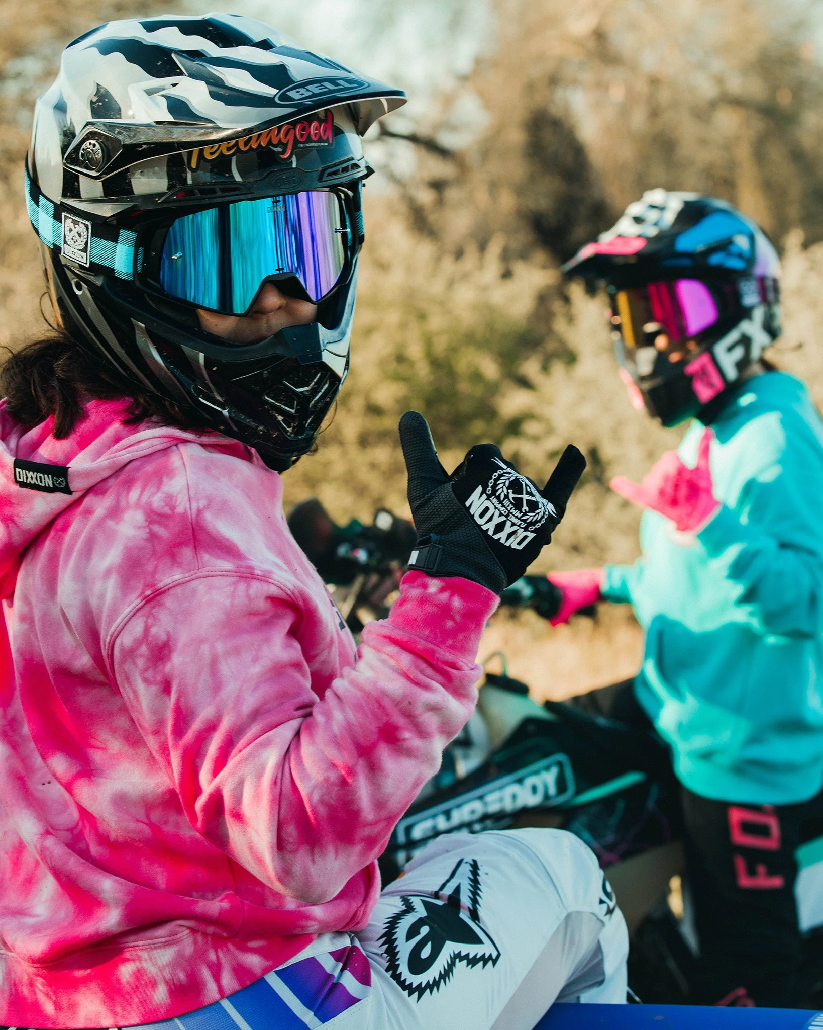 Contender PRO MX Goggles - Blue Plaid / REVO Blue Lens 4 Contender PRO MX Goggles - Blue Plaid / REVO Blue Lens