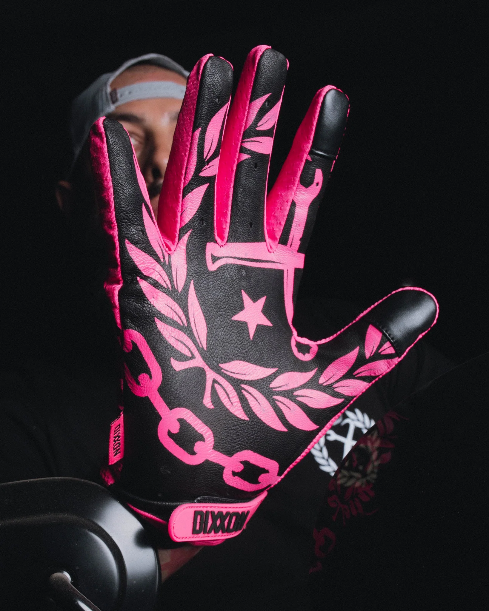 Corpo Moto Gloves - Pink & Black 3 Corpo Moto Gloves - Pink & Black