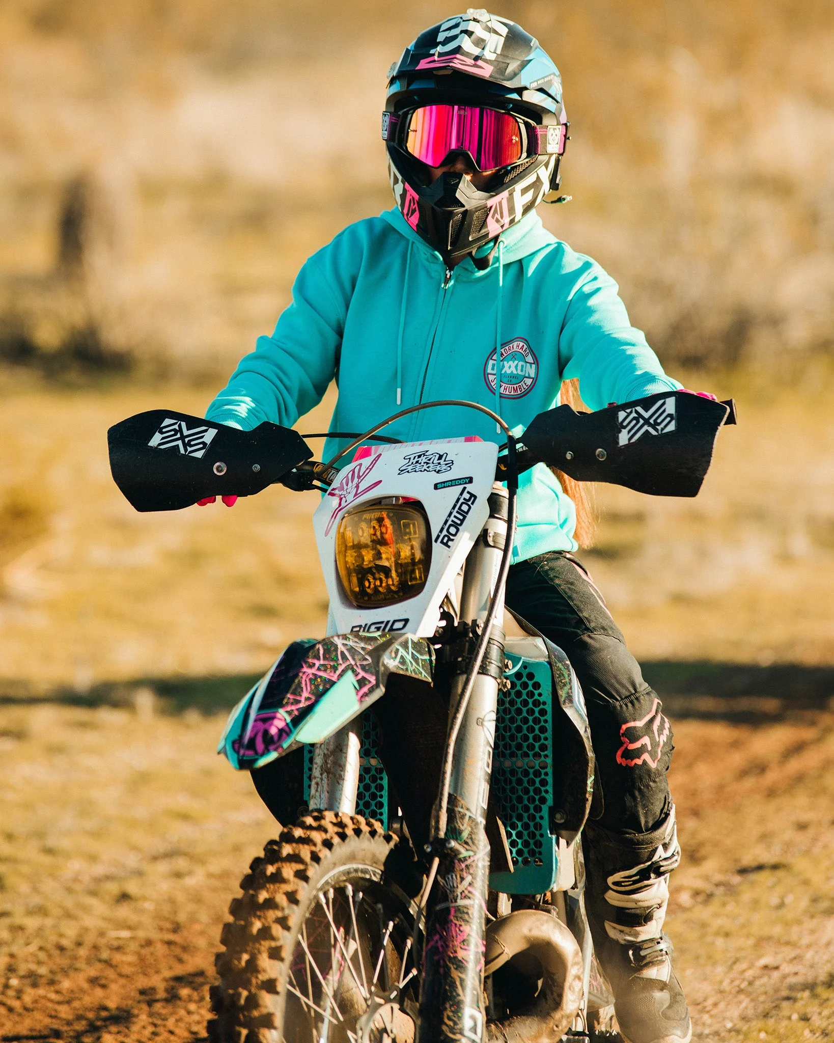 Contender PRO MX Goggles - Pink Plaid / REVO Pink Lens 3 Contender PRO MX Goggles - Pink Plaid / REVO Pink Lens