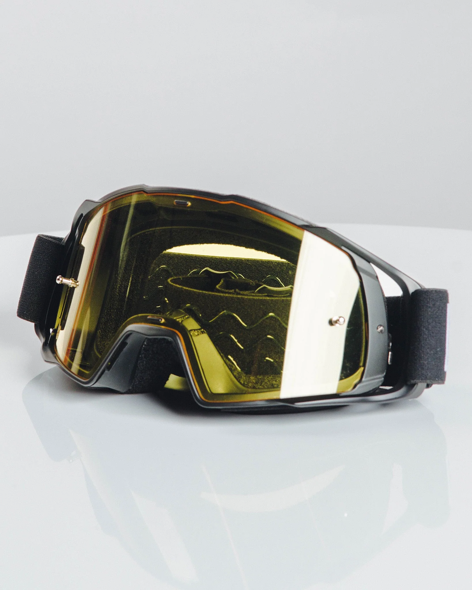 Contender MX Goggles Sand - Black & White / Yellow Lens