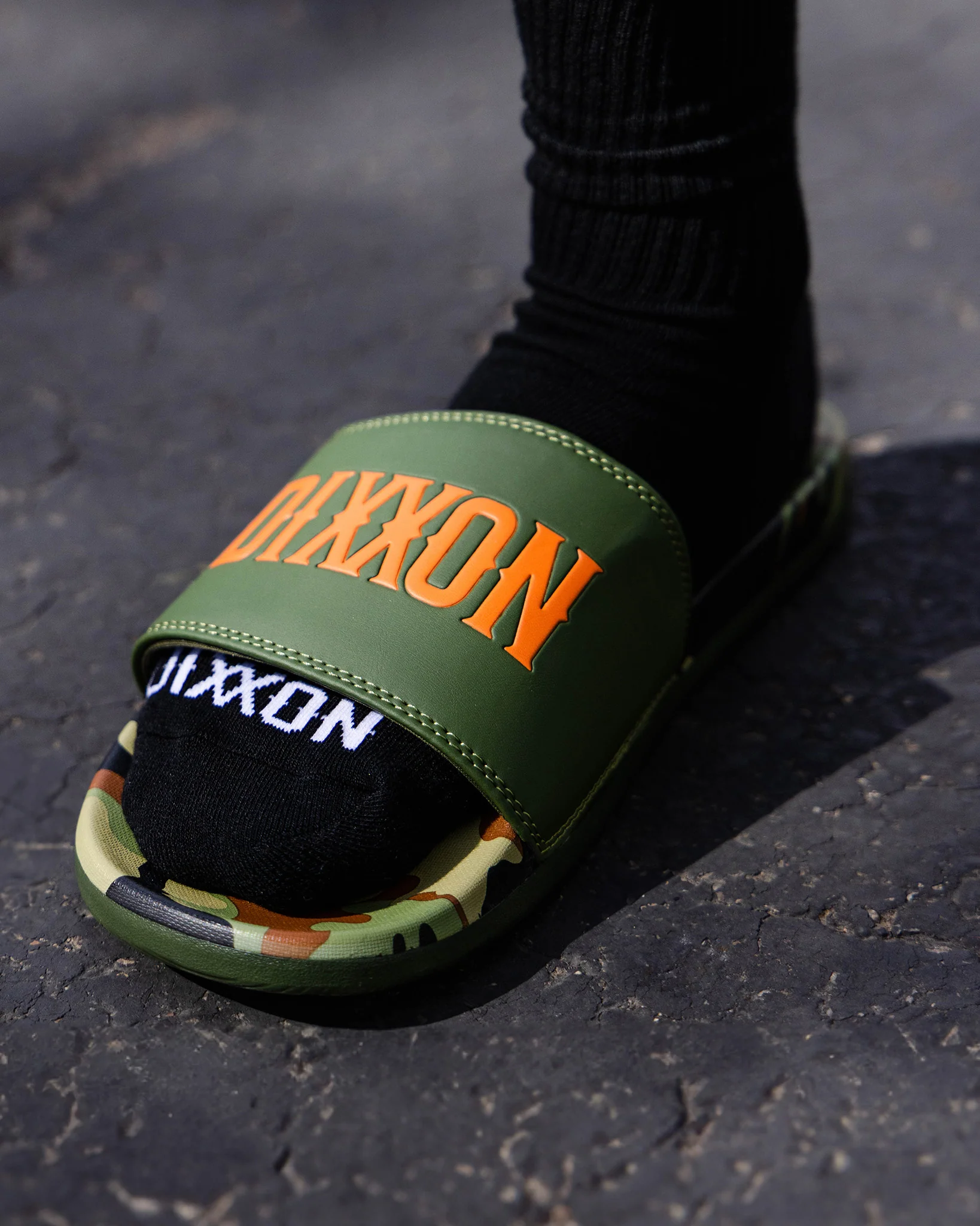 Delta Slides - Green Camo