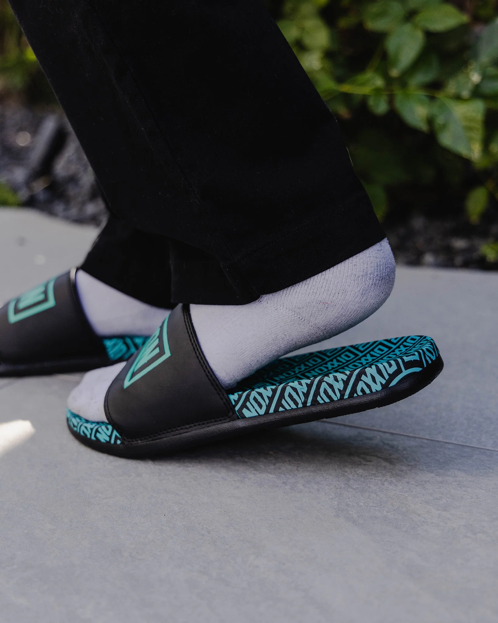 Box Overload Slides - Black & Tiffany 3 Box Overload Slides - Black & Tiffany