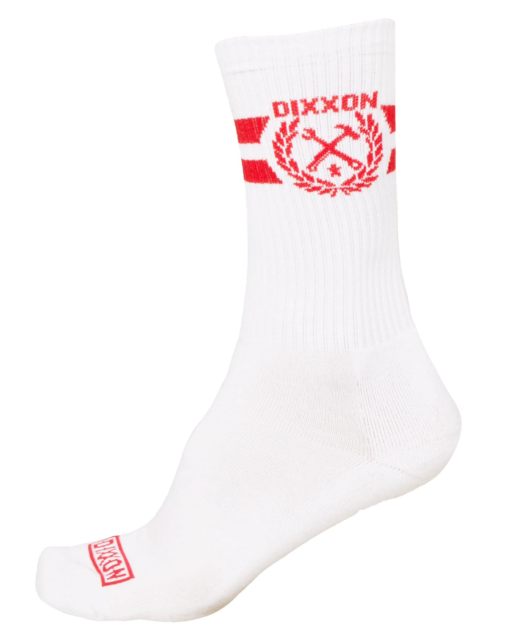Stay Humble Premium Crew Socks - White & Red