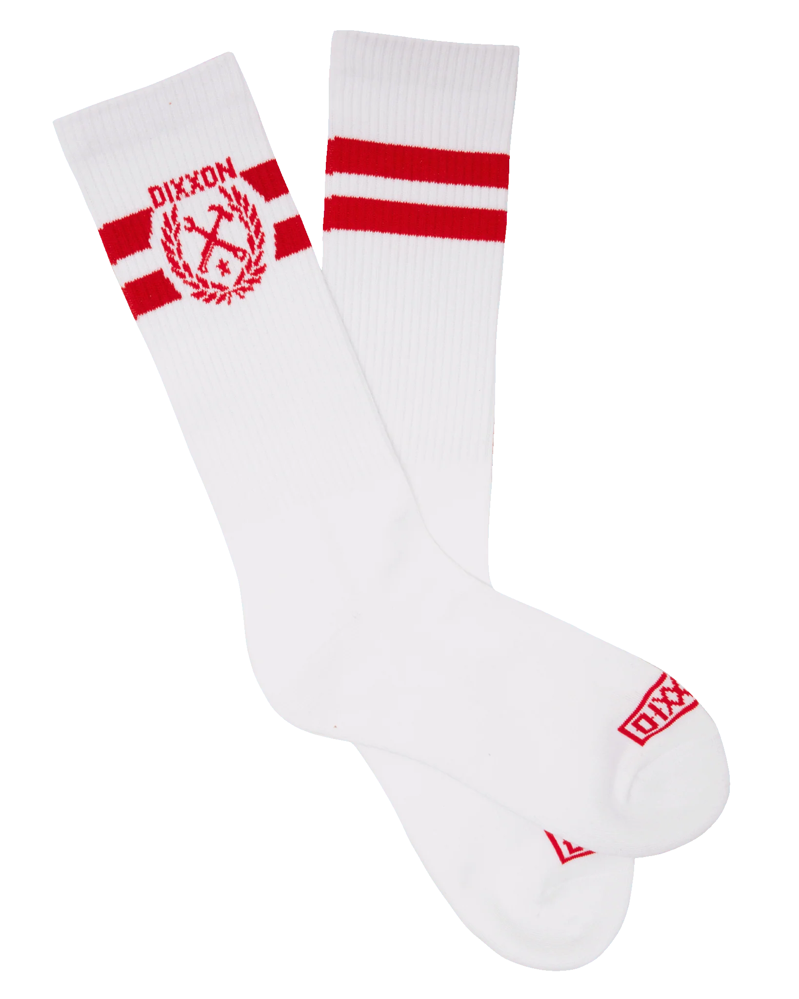 Stay Humble Premium Crew Socks - White & Red 3 Stay Humble Premium Crew Socks - White & Red