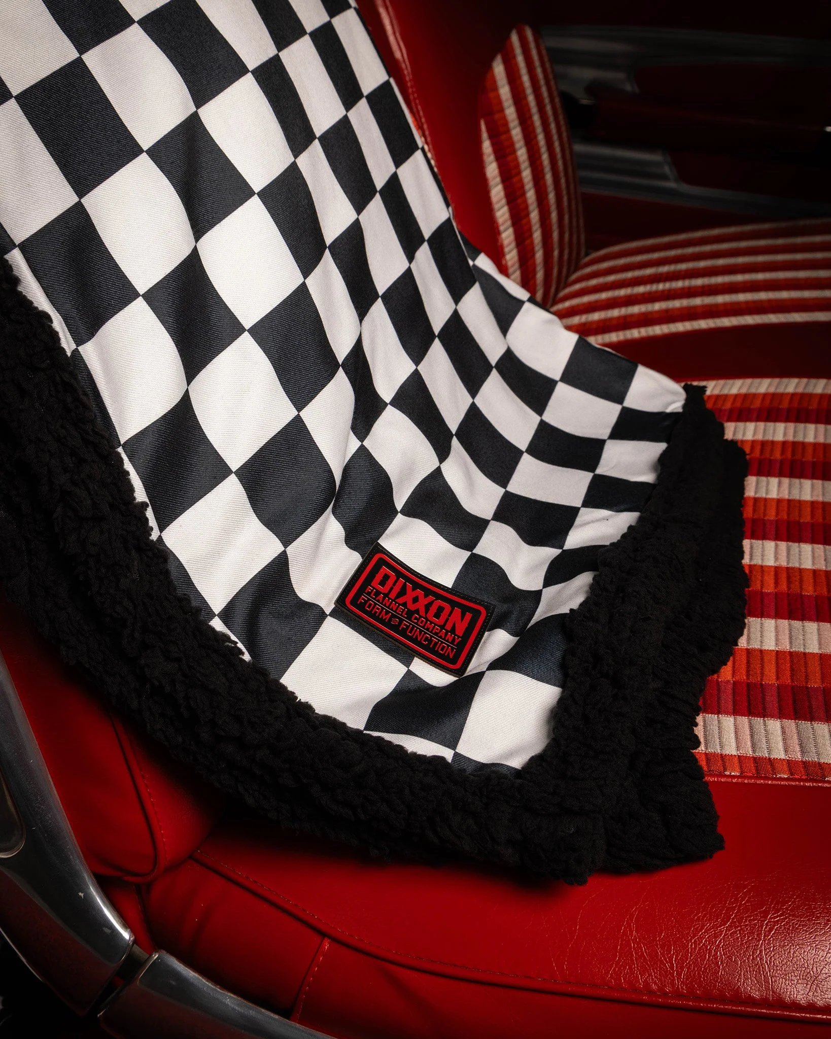 Checkered Flannel Sherpa Blanket