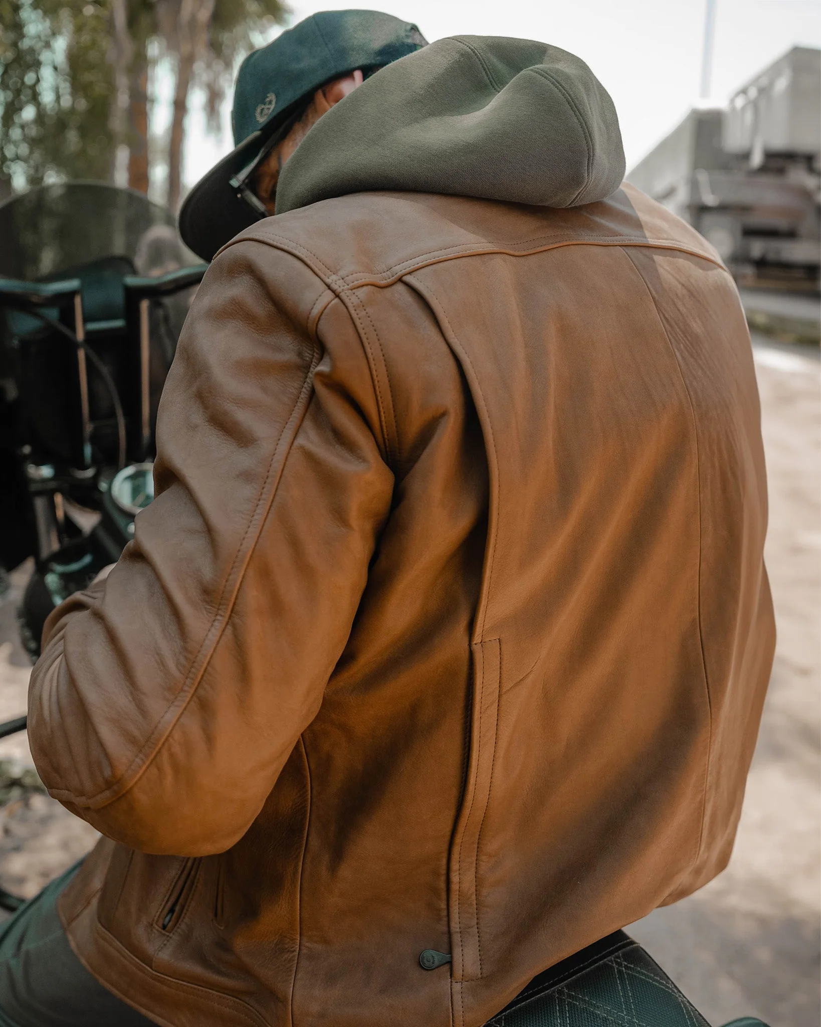 Hudson Leather Jacket - Mohagany 4 Hudson Leather Jacket - Mohagany