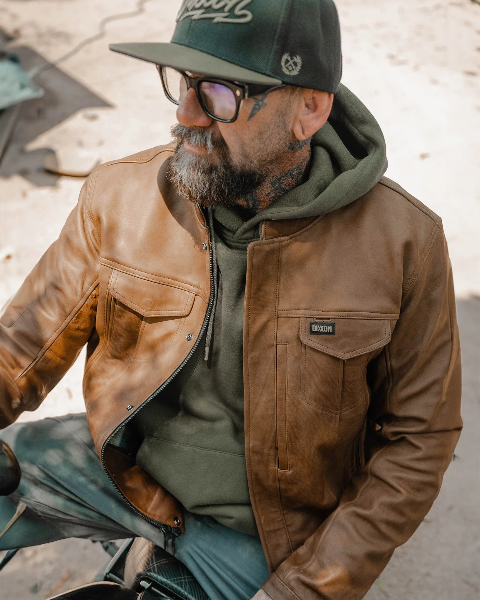 Hudson Leather Jacket - Mohagany 5 Hudson Leather Jacket - Mohagany