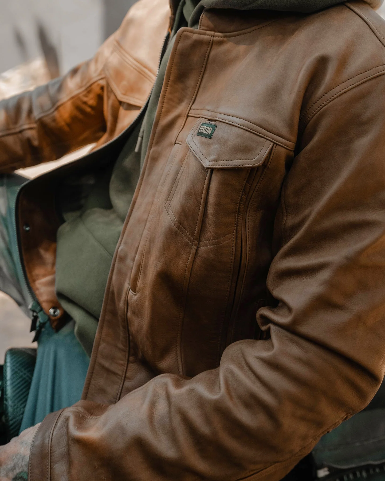 Hudson Leather Jacket - Mohagany 7 Hudson Leather Jacket - Mohagany