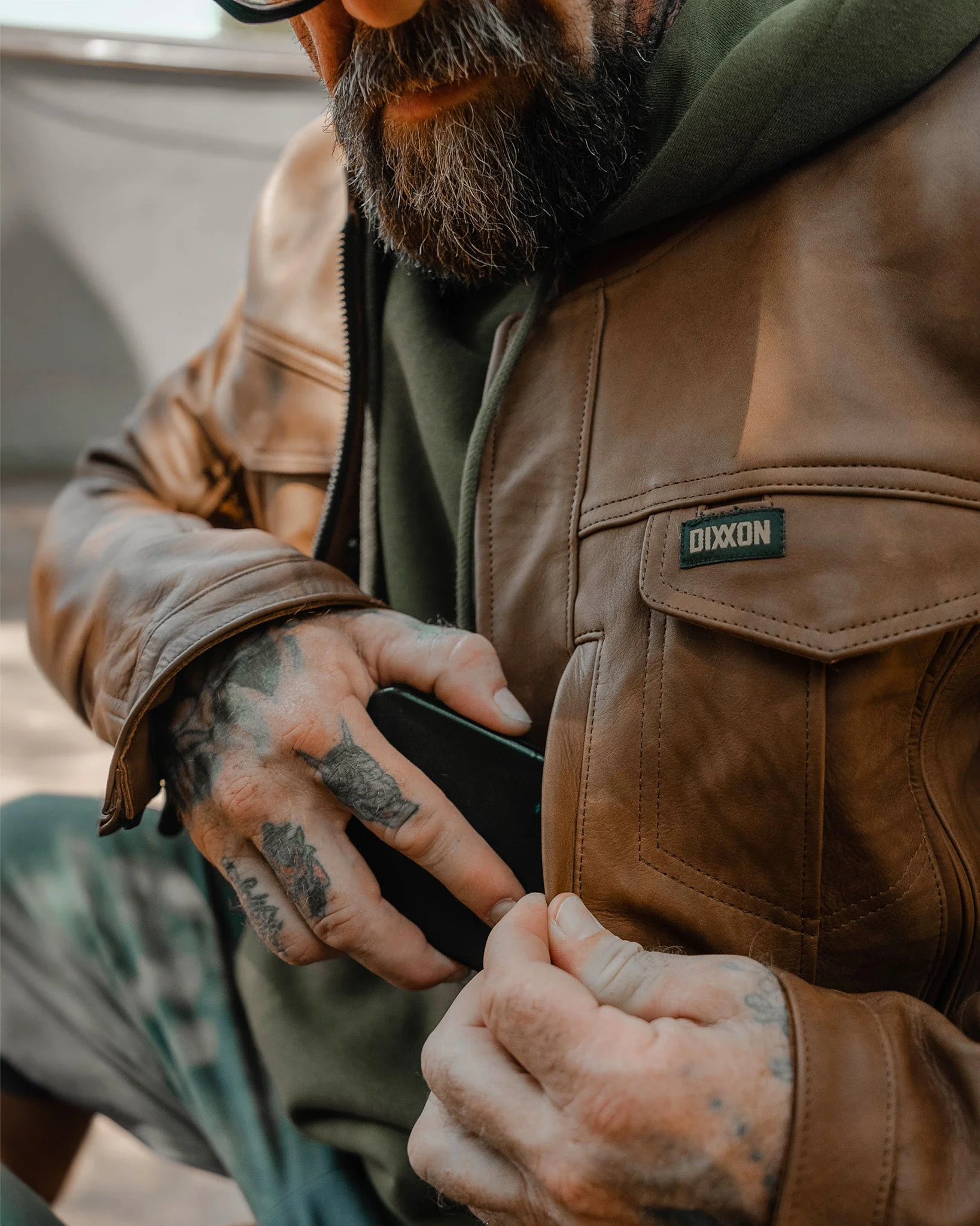 Hudson Leather Jacket - Mohagany 9 Hudson Leather Jacket - Mohagany