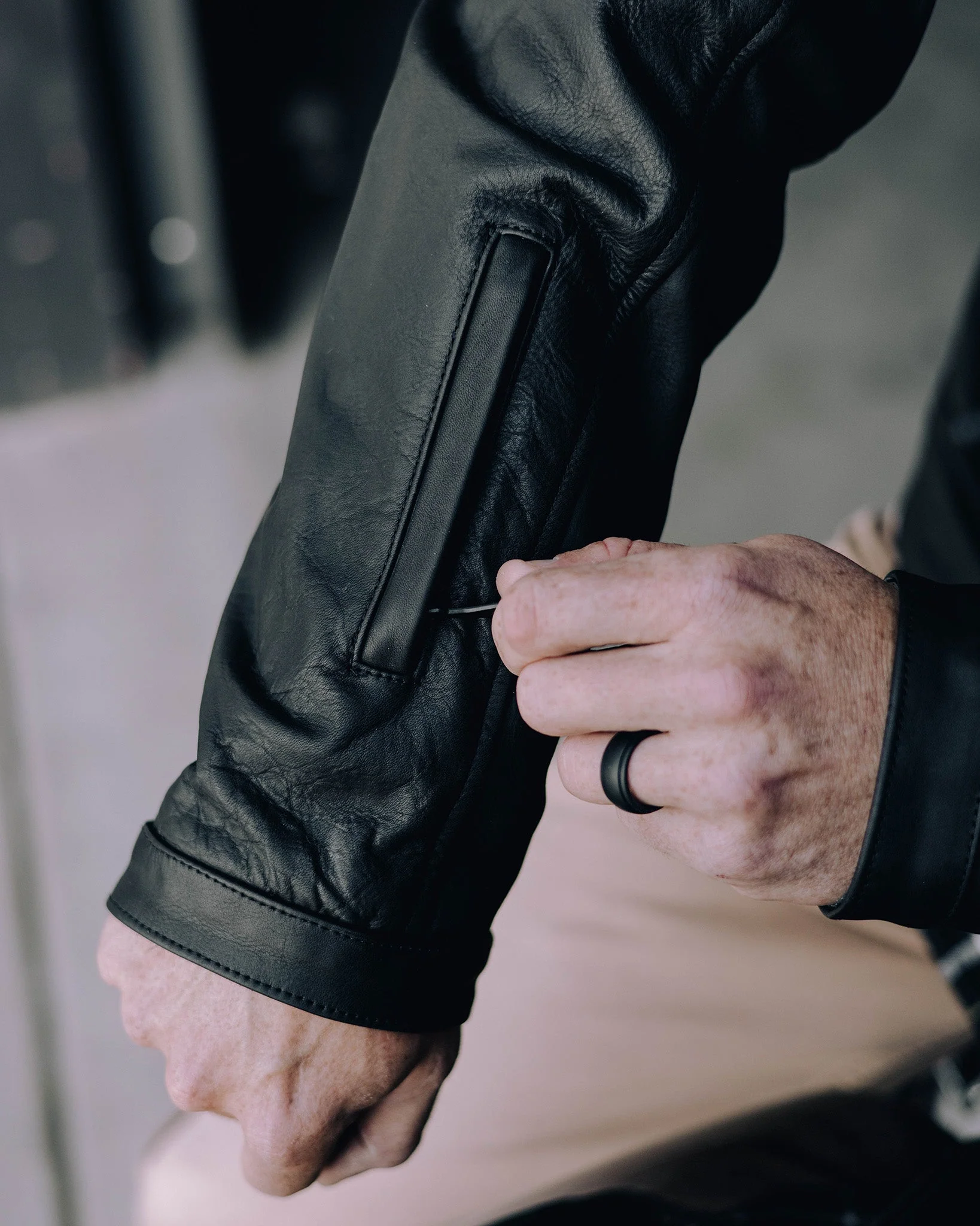 Hudson Leather Jacket - Black