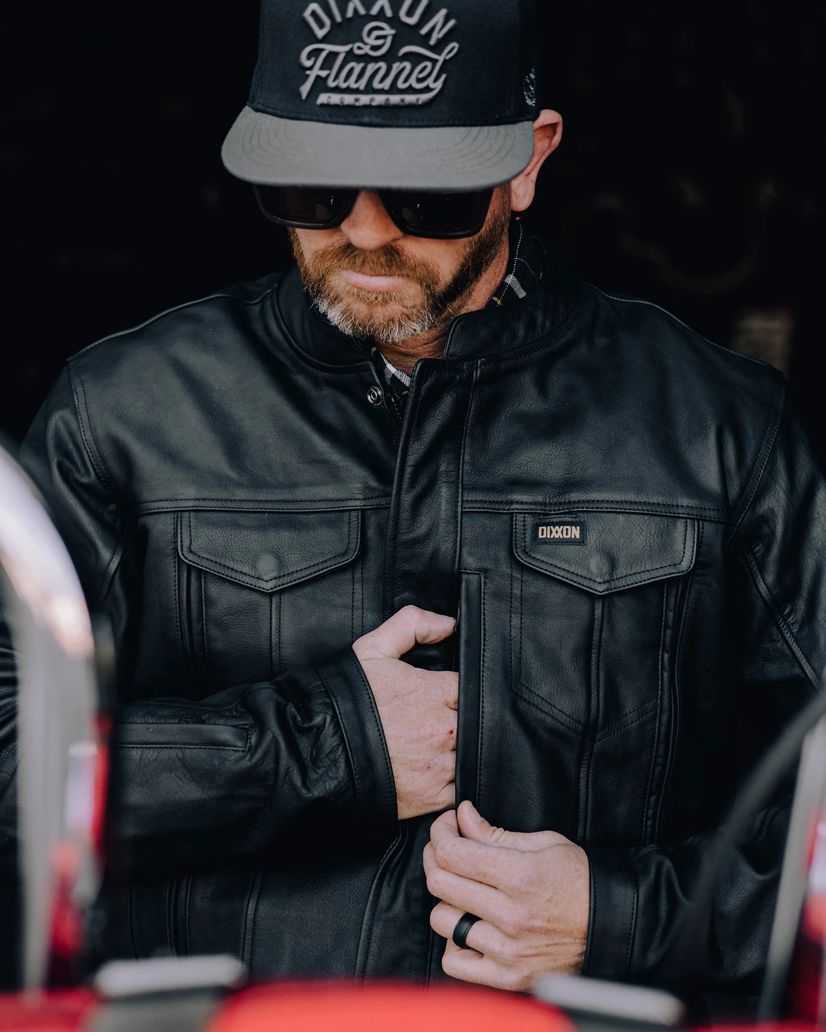 Hudson Leather Jacket - Black