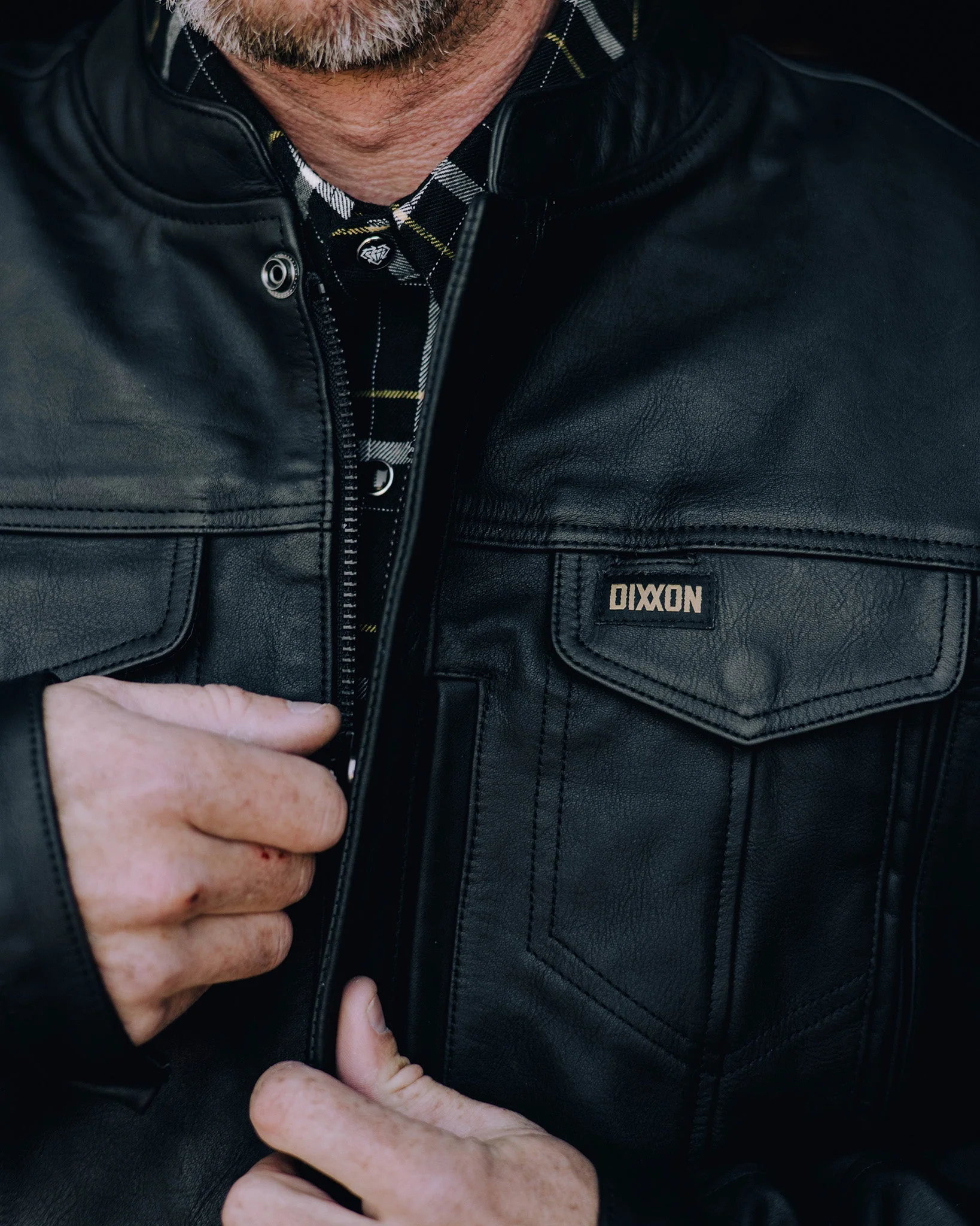 Hudson Leather Jacket - Black