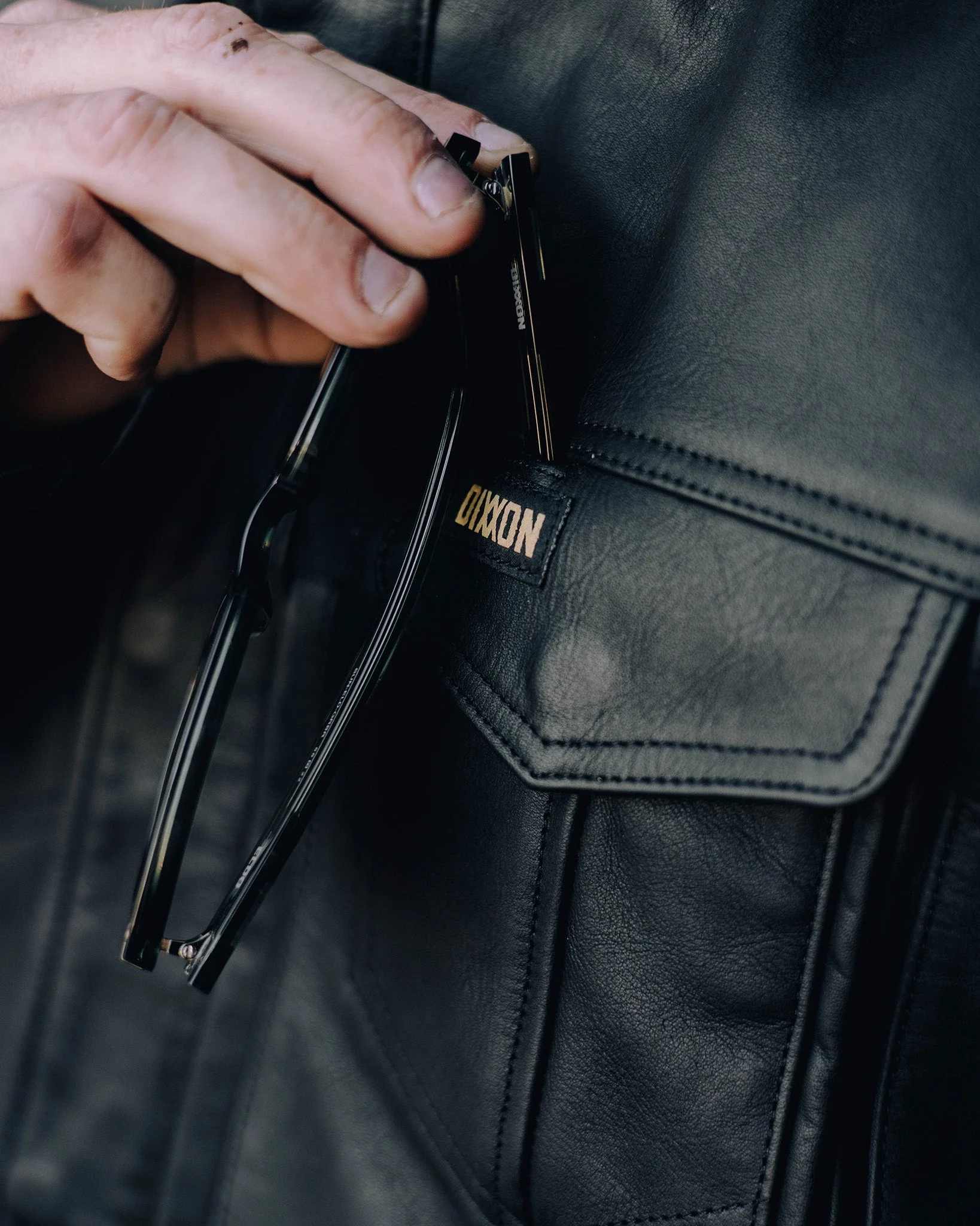 Hudson Leather Jacket - Black