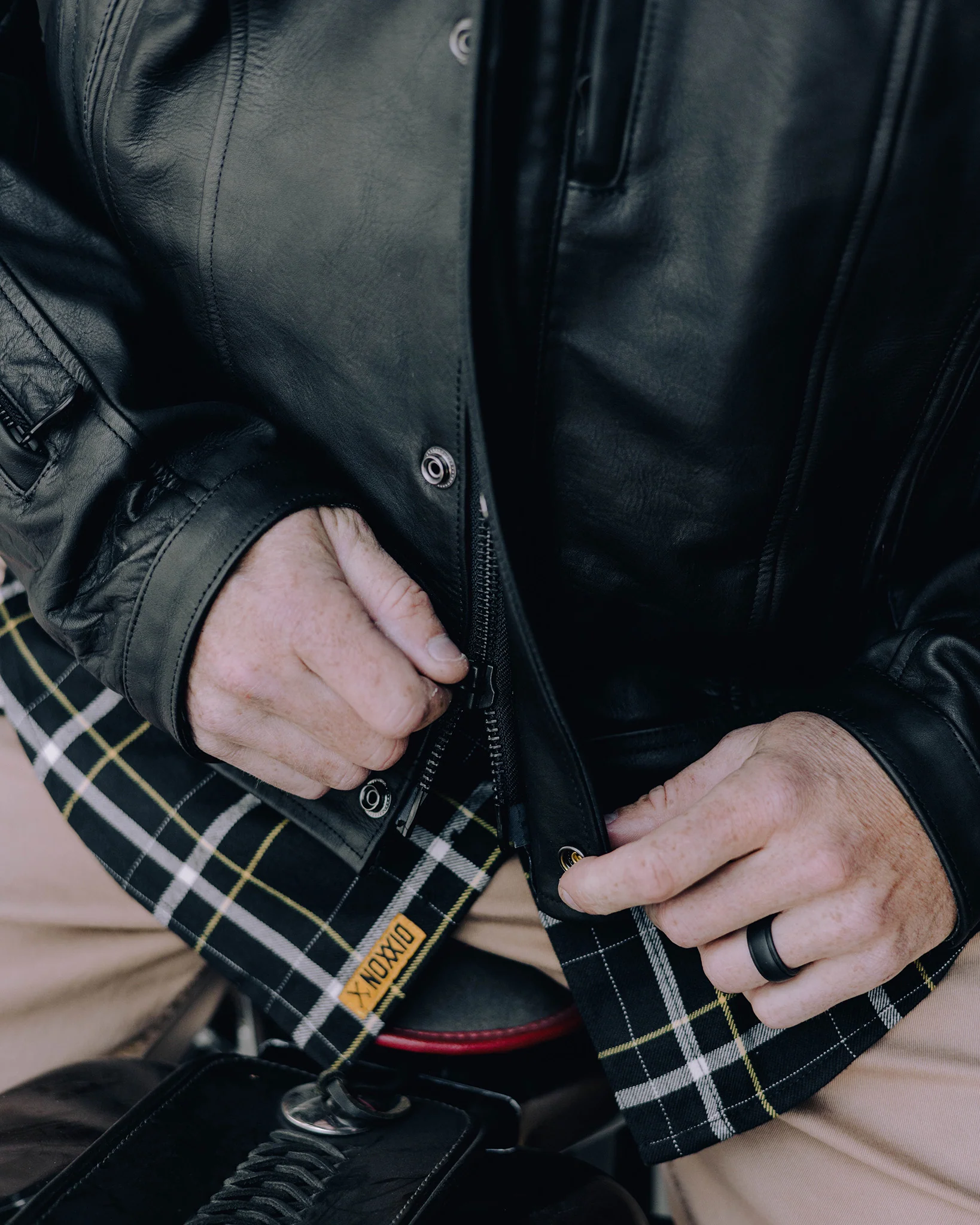 Hudson Leather Jacket - Black