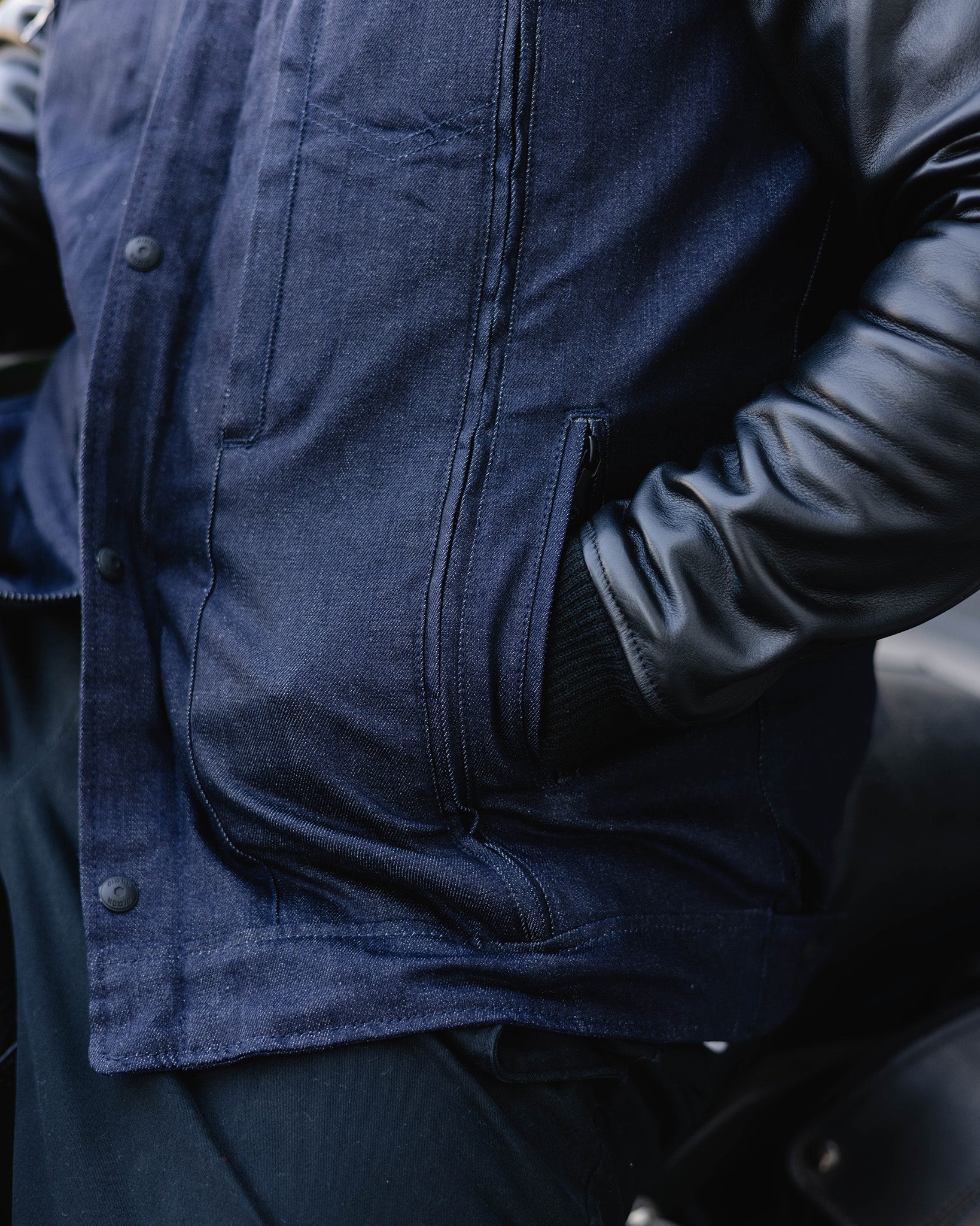 Dillinger Denim & Leather Jacket - Blue Denim 8 Dillinger Denim & Leather Jacket - Blue Denim
