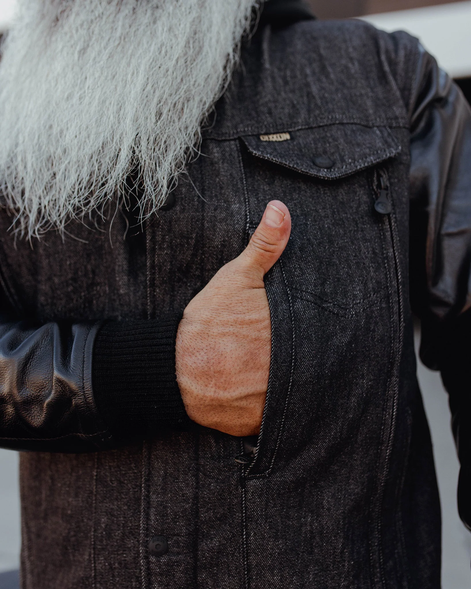 Dillinger Denim & Leather Jacket - Black 5 Dillinger Denim & Leather Jacket - Black