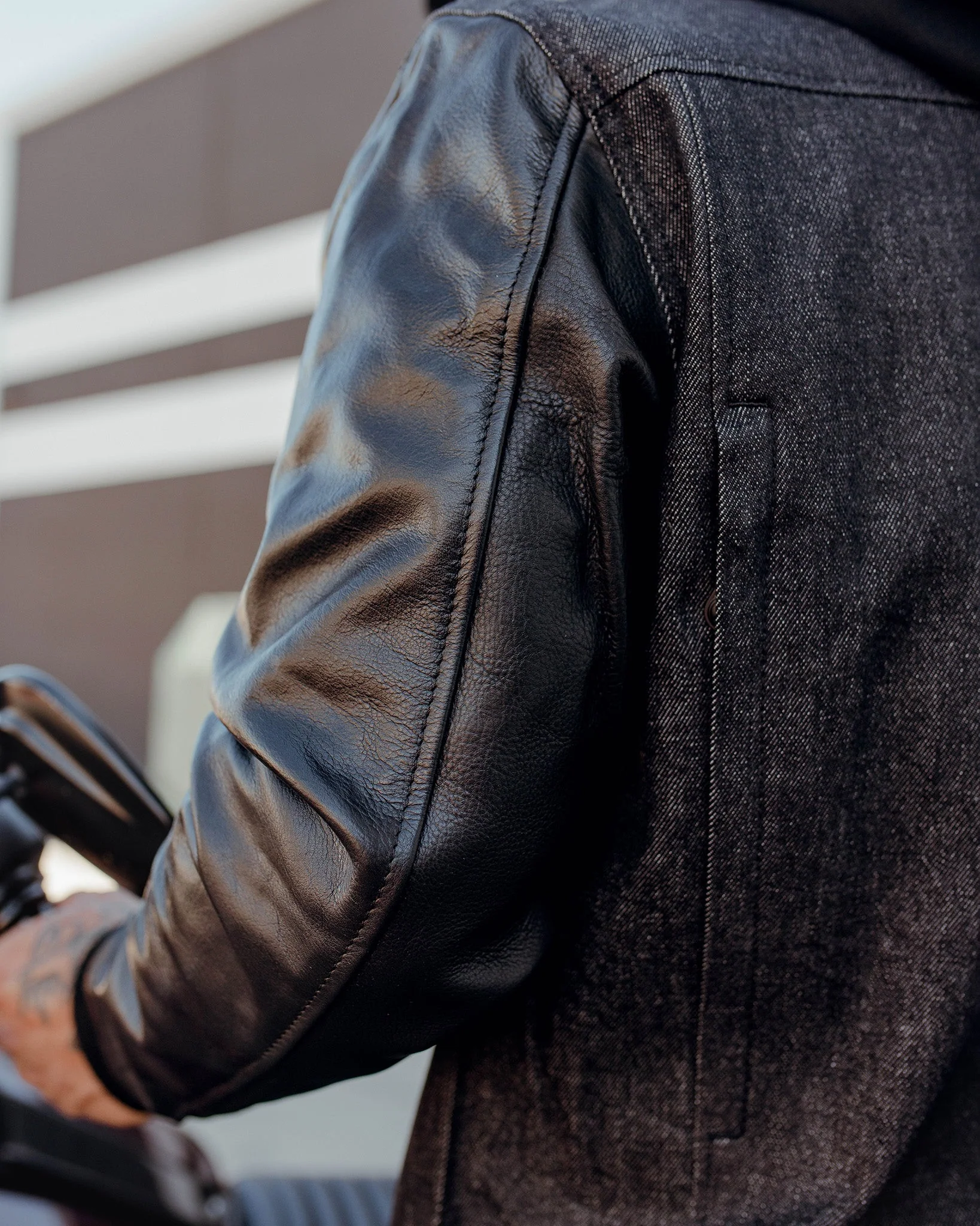 Dillinger Denim & Leather Jacket - Black 7 Dillinger Denim & Leather Jacket - Black