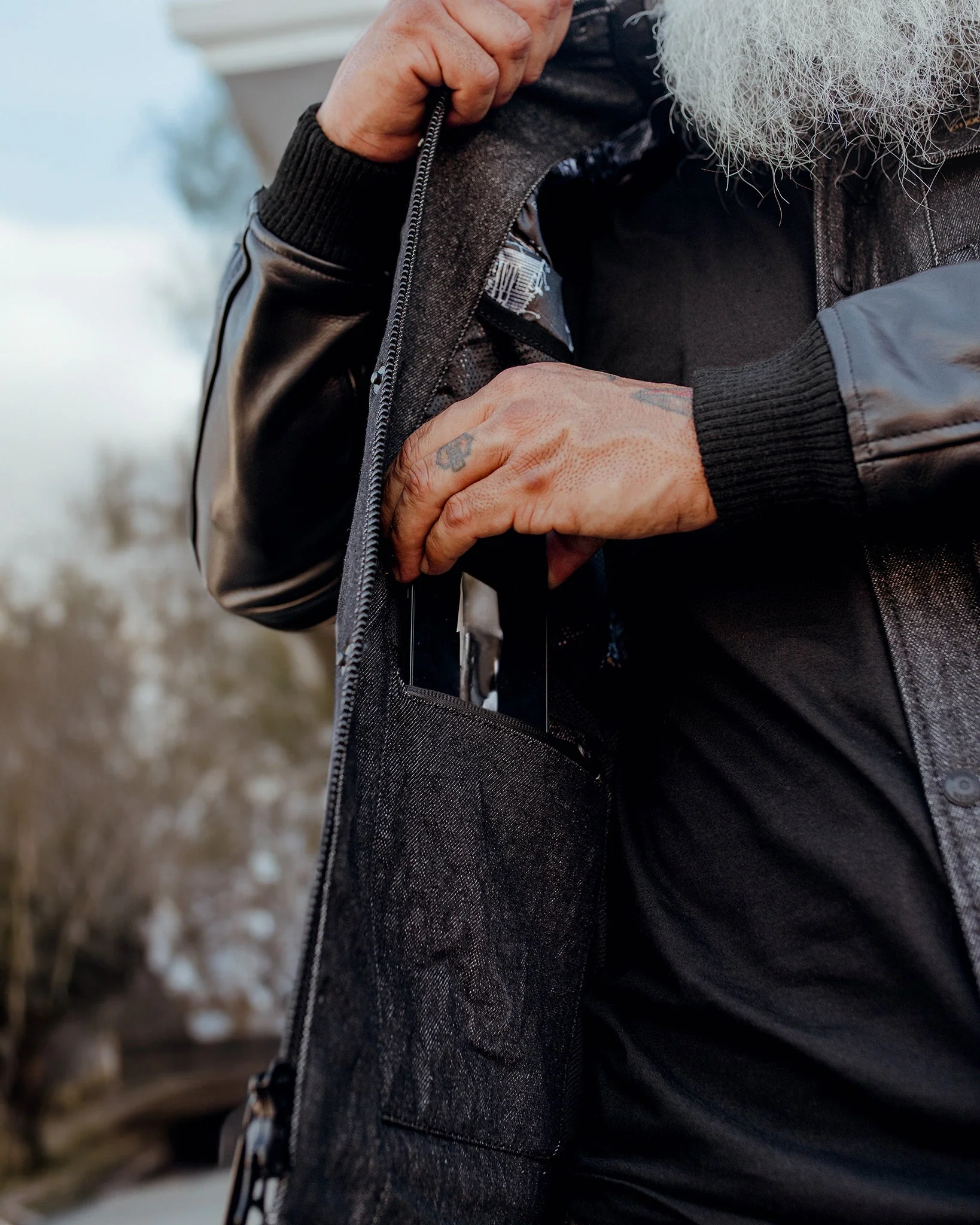 Dillinger Denim & Leather Jacket - Black 9 Dillinger Denim & Leather Jacket - Black