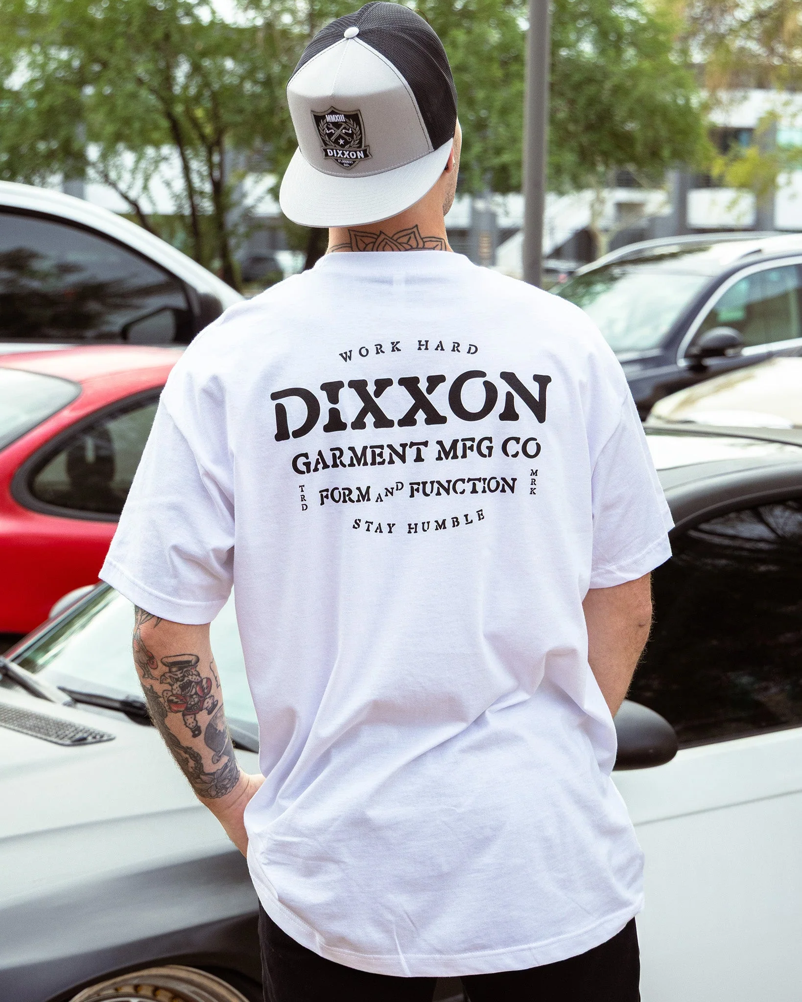 Black MFG Standard T-Shirt - White