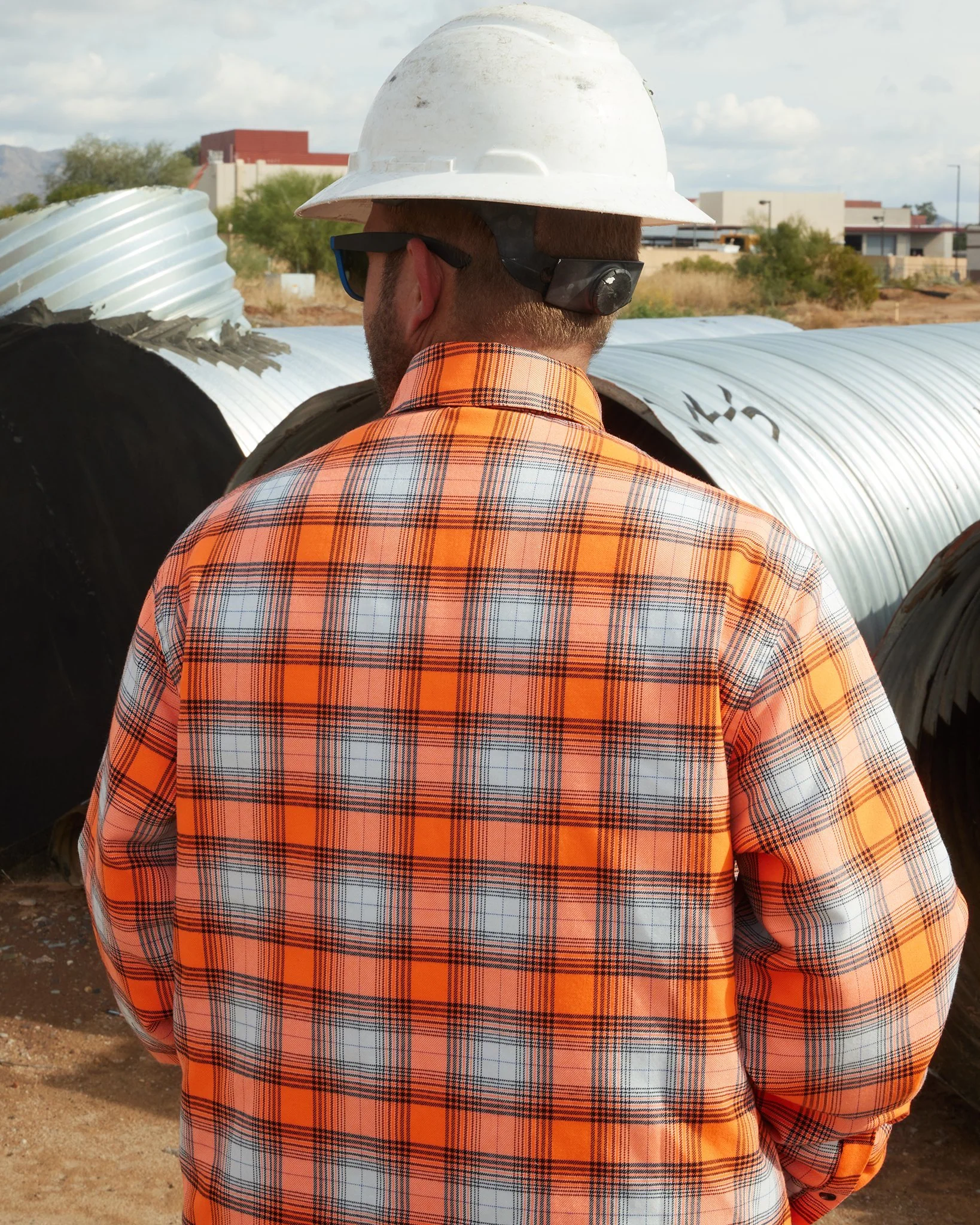 Guardian 2.0 Reversible Flannel Jacket - Orange 4 Guardian 2.0 Reversible Flannel Jacket - Orange