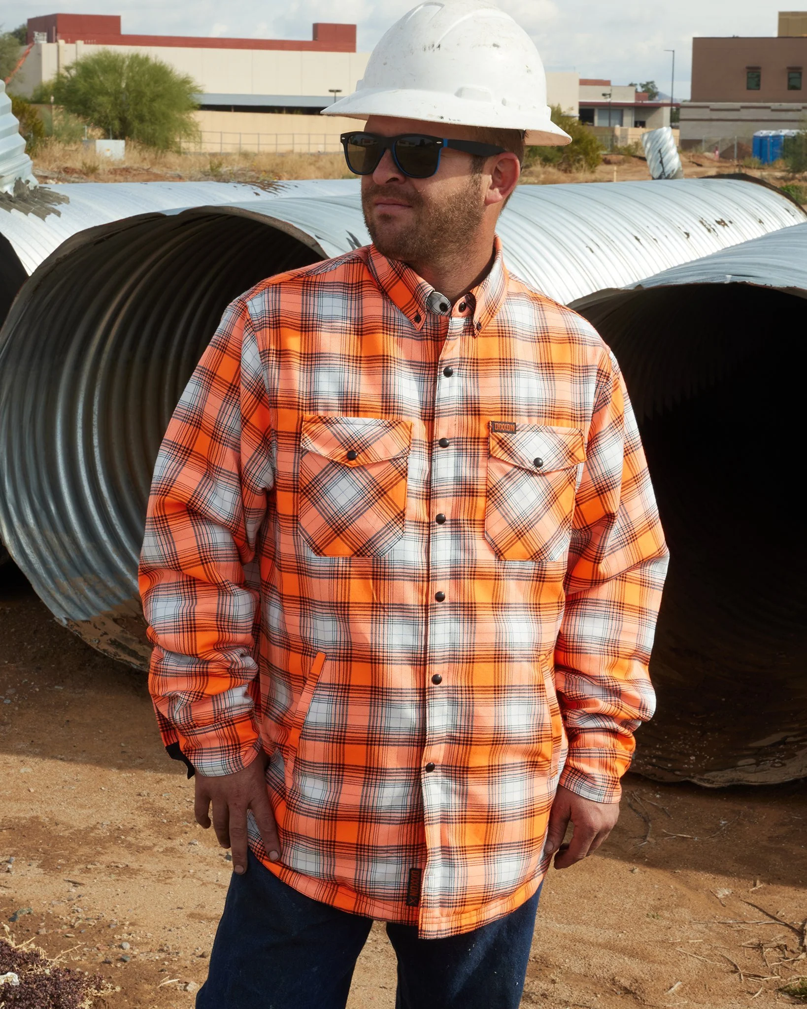 Guardian 2.0 Reversible Flannel Jacket - Orange 7 Guardian 2.0 Reversible Flannel Jacket - Orange