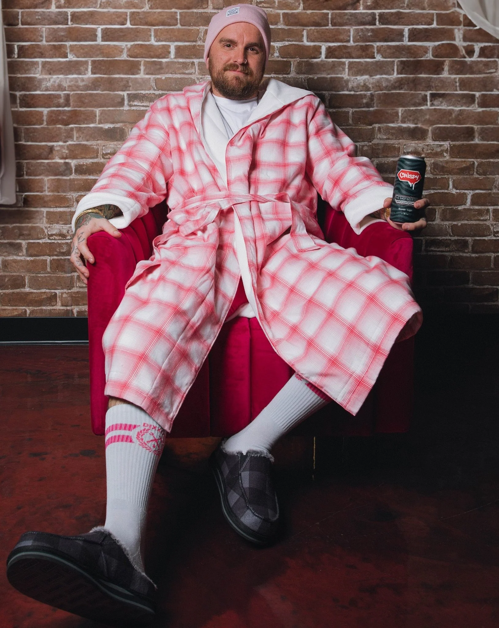 Heartbreaker Hooded Fleece-Lined Robe