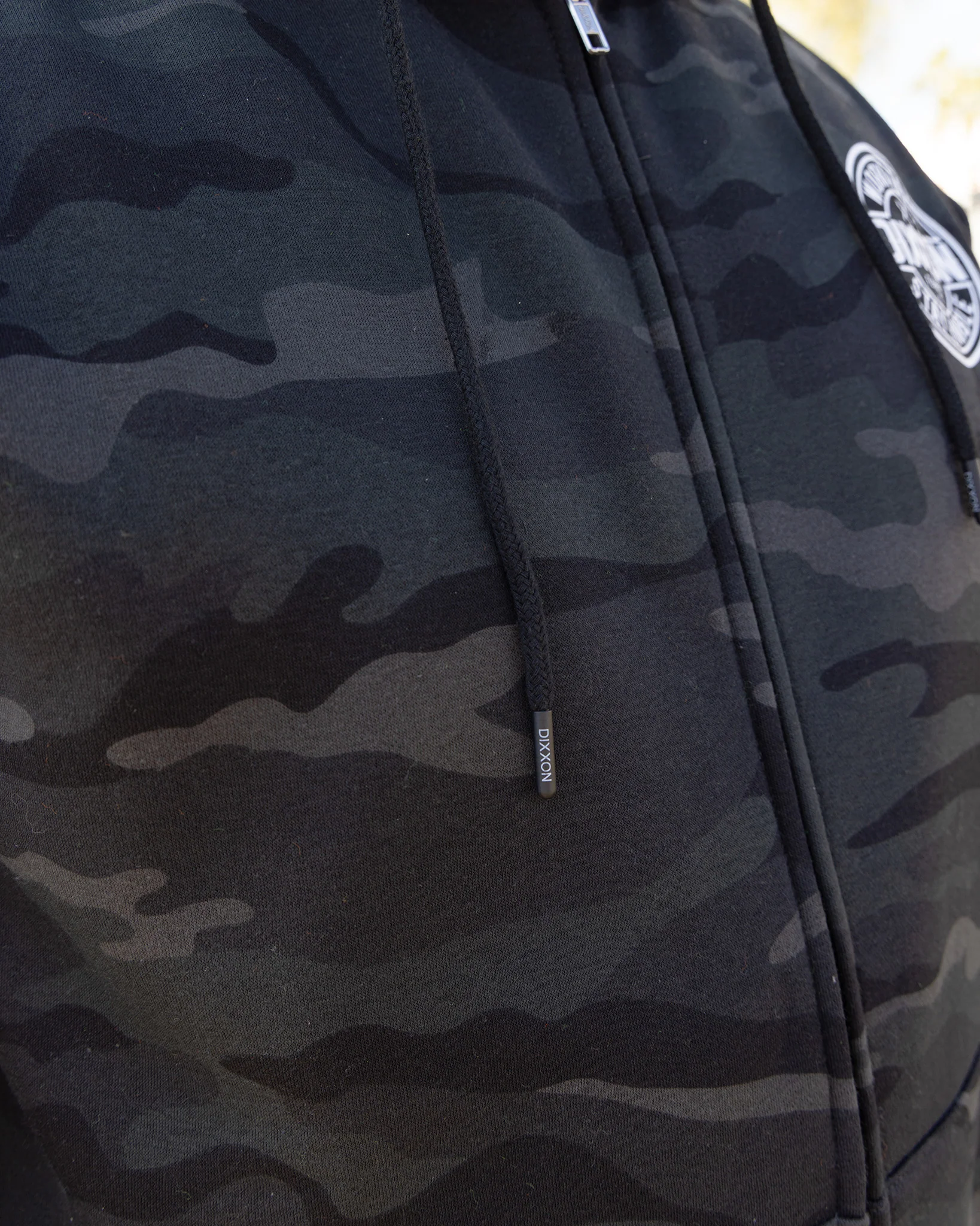 White Corpo Zip Up Hoodie - Black Camo 6 White Corpo Zip Up Hoodie - Black Camo