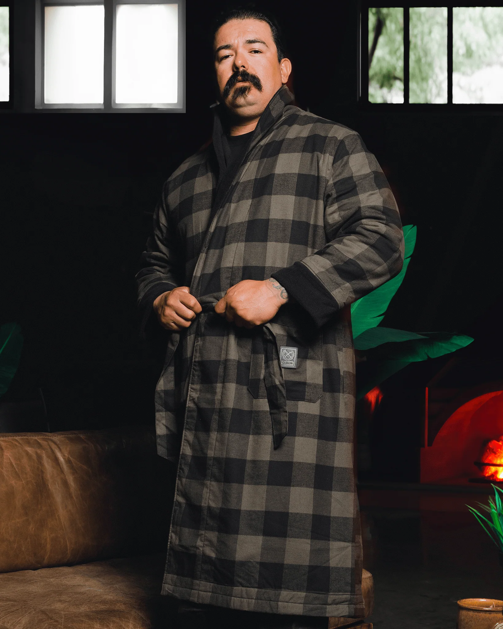 Murked Fleece-Lined Robe