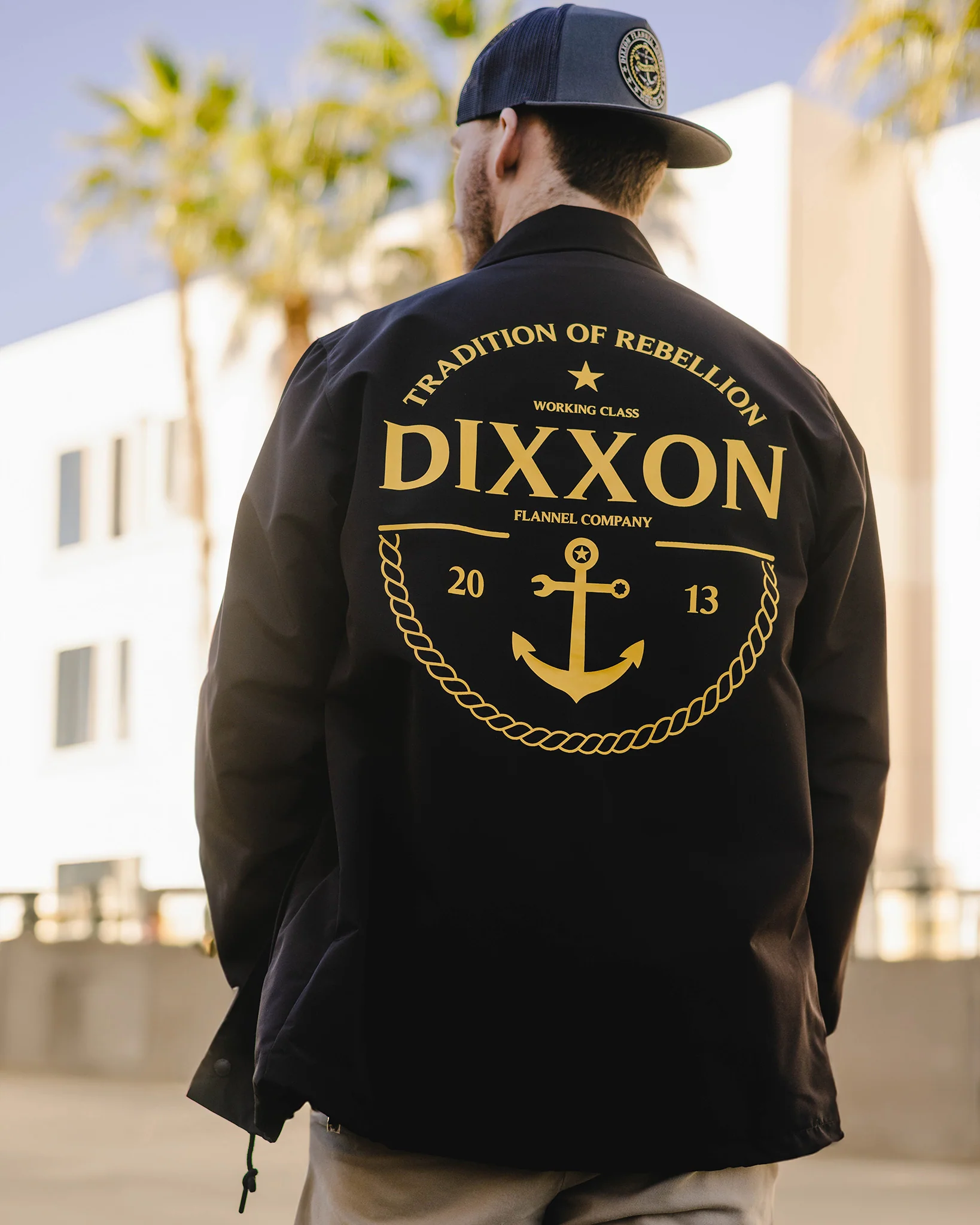 Gold Tradition of Rebellion Coaches Jacket - Black